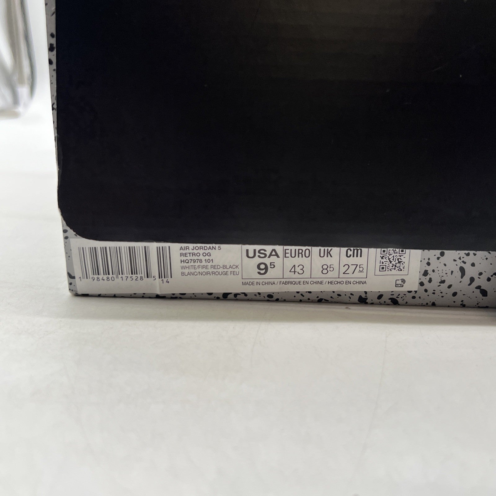 Size 9.5 - Air Jordan 5 Retro 2025 Fire Red (HQ7978-101)