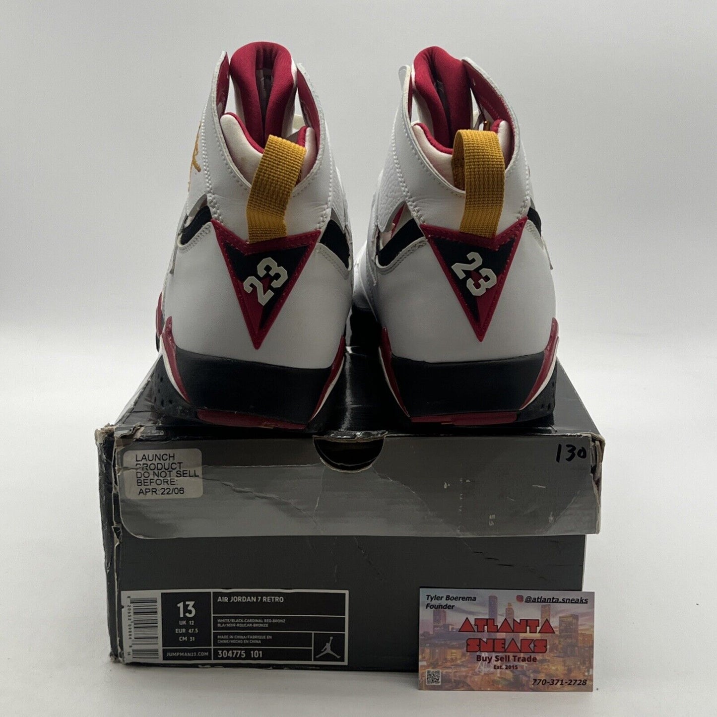 Size 13 - Air Jordan 7 Retro 2006 Cardinal (304775-101)