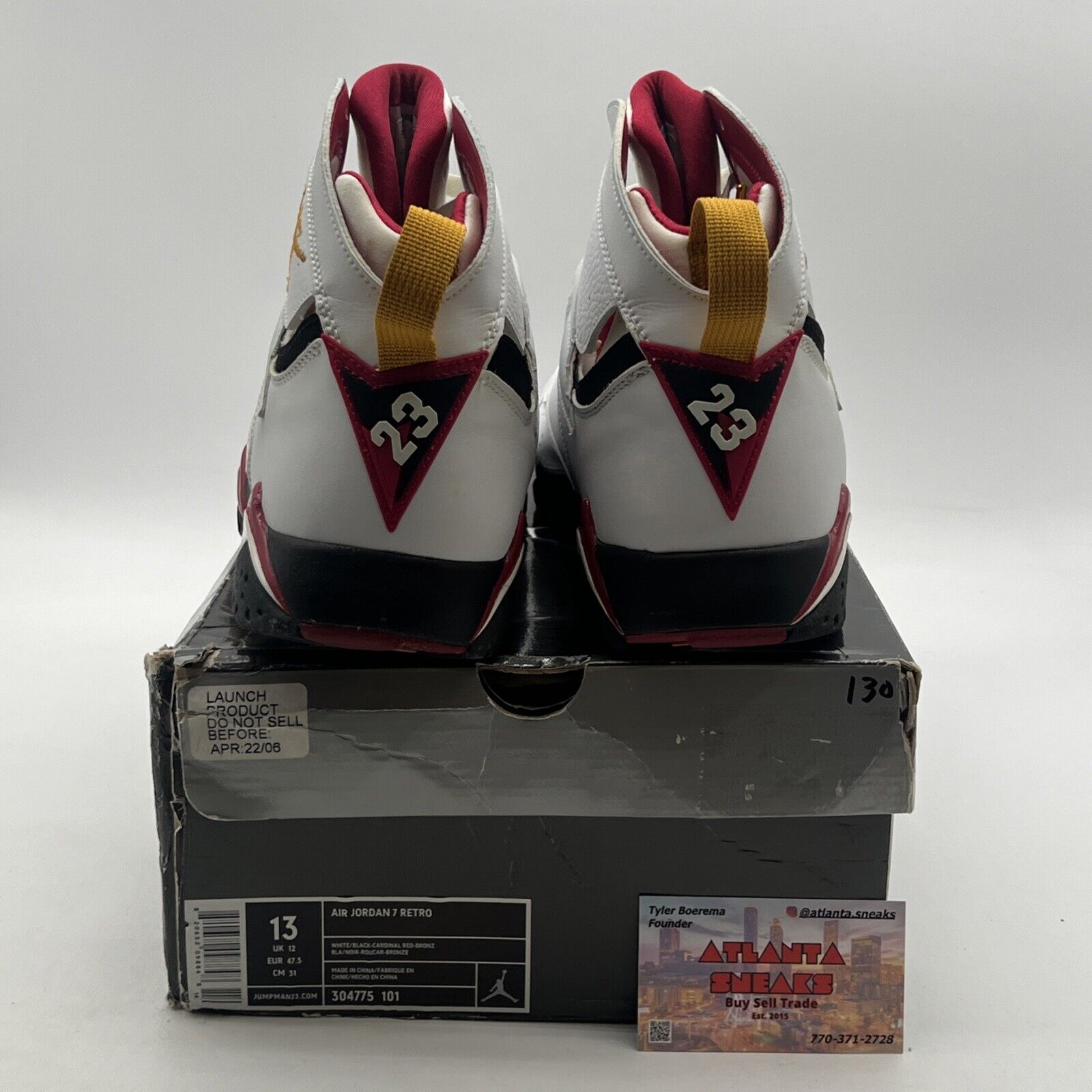 Size 13 - Air Jordan 7 Retro 2006 Cardinal (304775-101)