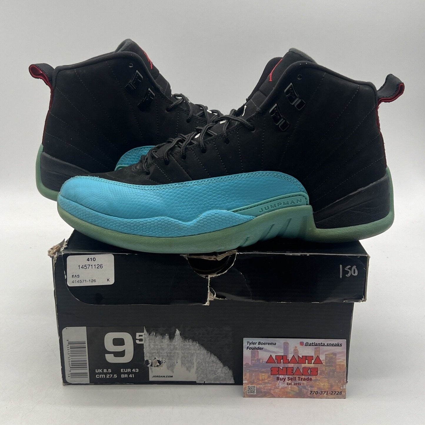 Size 9.5 - Air Jordan 12 Retro Gamma Blue Suede (130690-027)