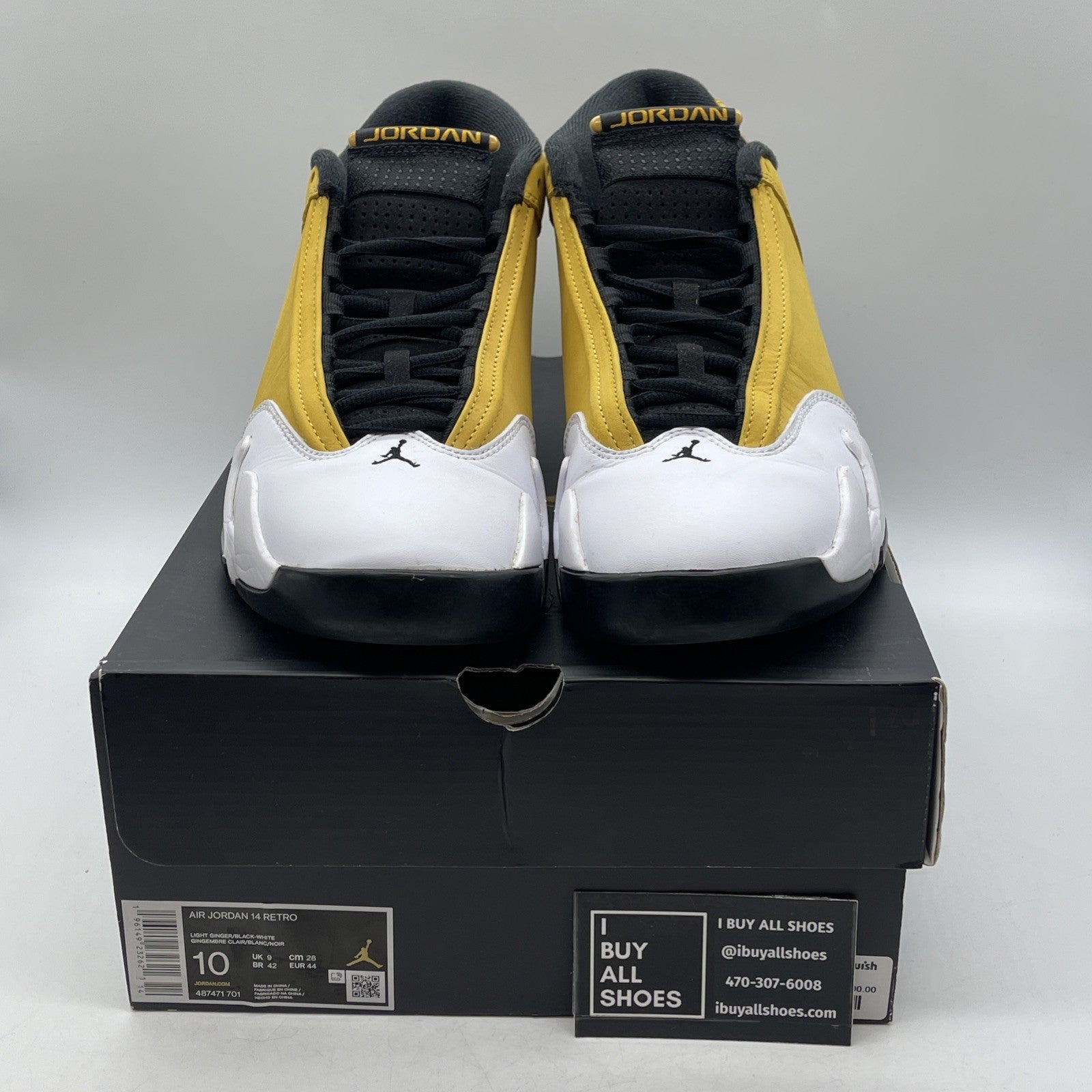 Size 10 - Air Jordan 14 Retro Light Ginger 2022 (487471-701)
