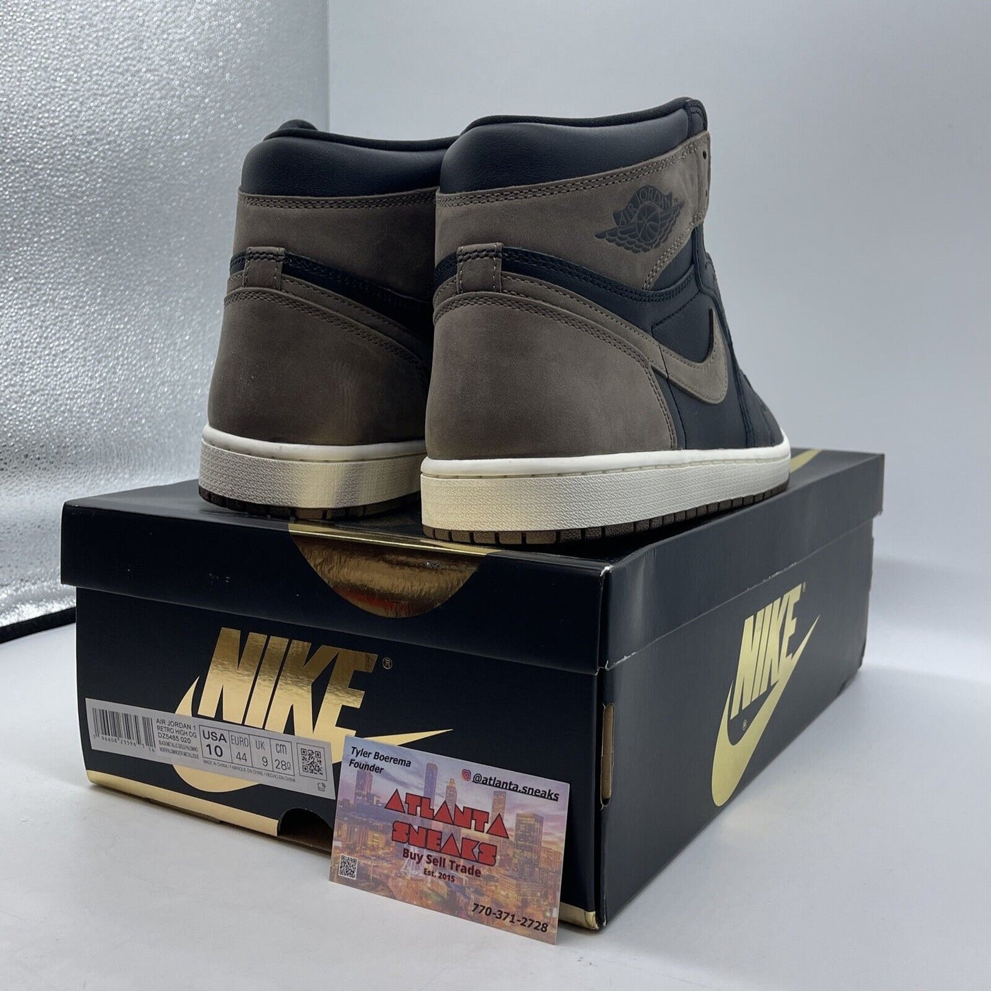 Size 10 - Jordan 1 Retro OG High Palomino Brown White Black Suede (DZ5485-020)