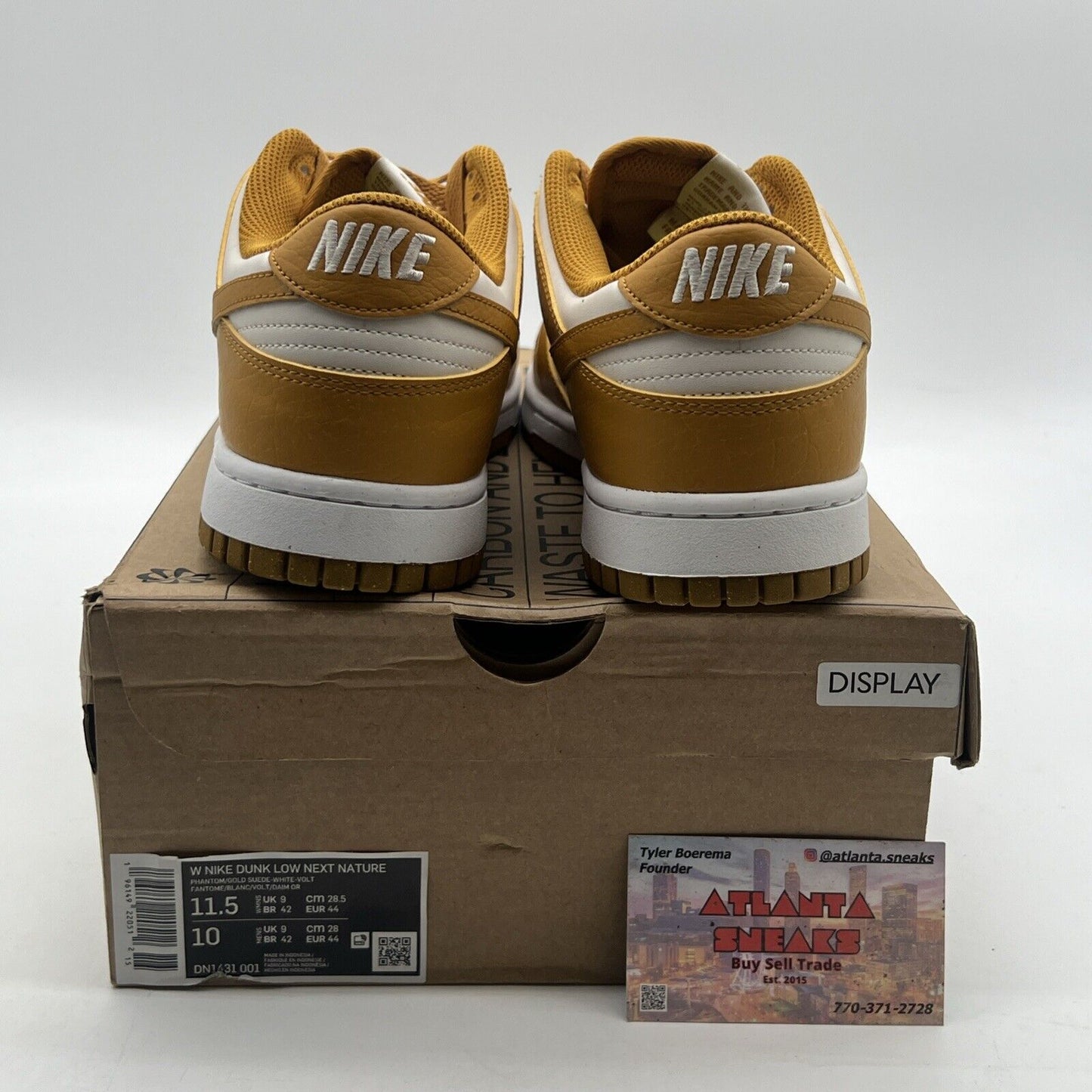 Size 11.5 - Nike Dunk Next Nature Low Gold Phantom W (DN1431-001)