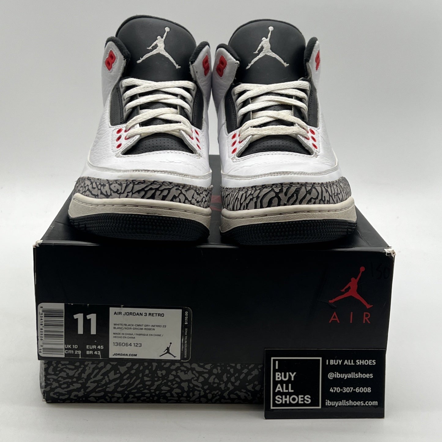 Size 11 - Air Jordan 3 Retro Infrared 23 (136064-123)