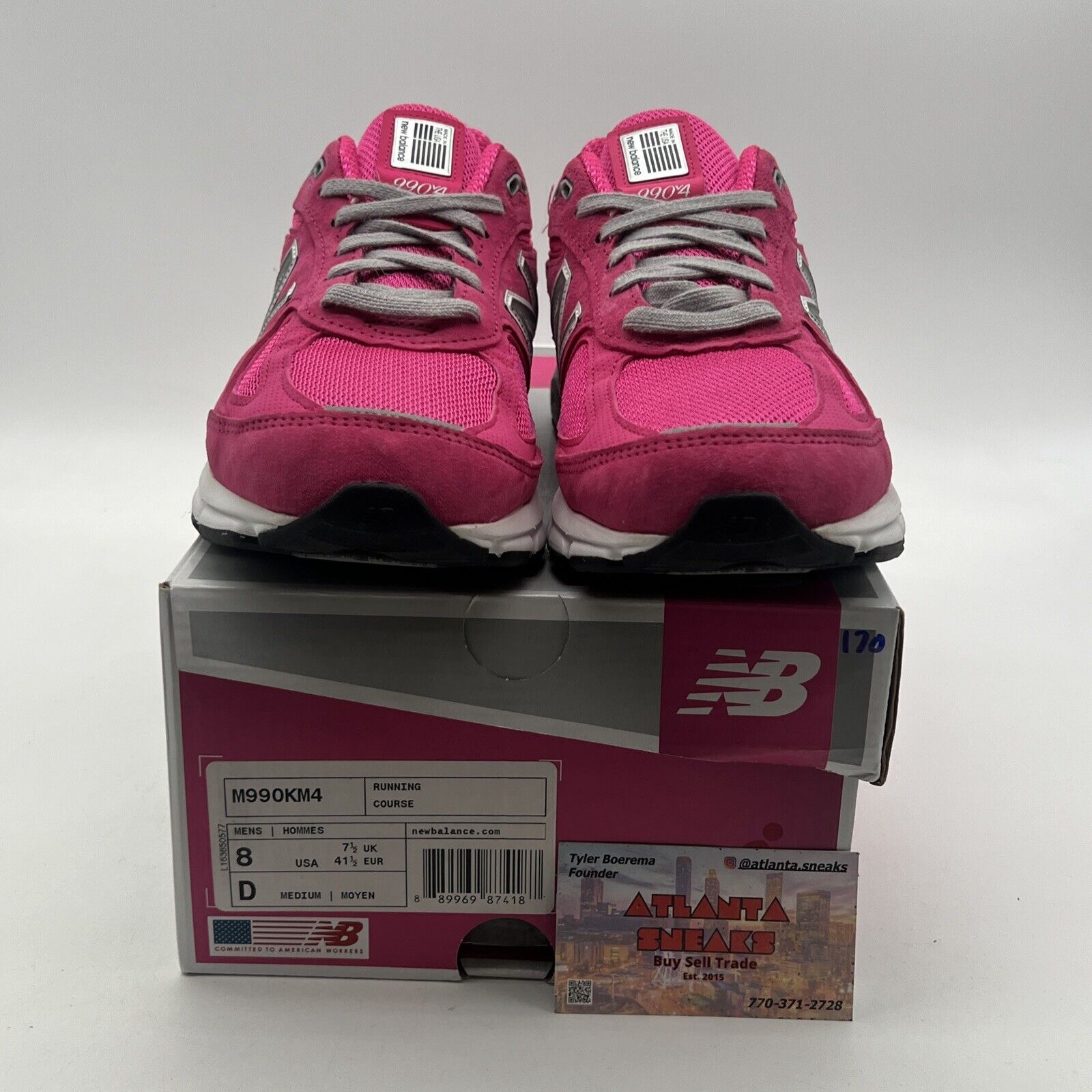 Size 8 - New Balance Susan G. Komen x 990v4 Pink Ribbon (M990KM4)