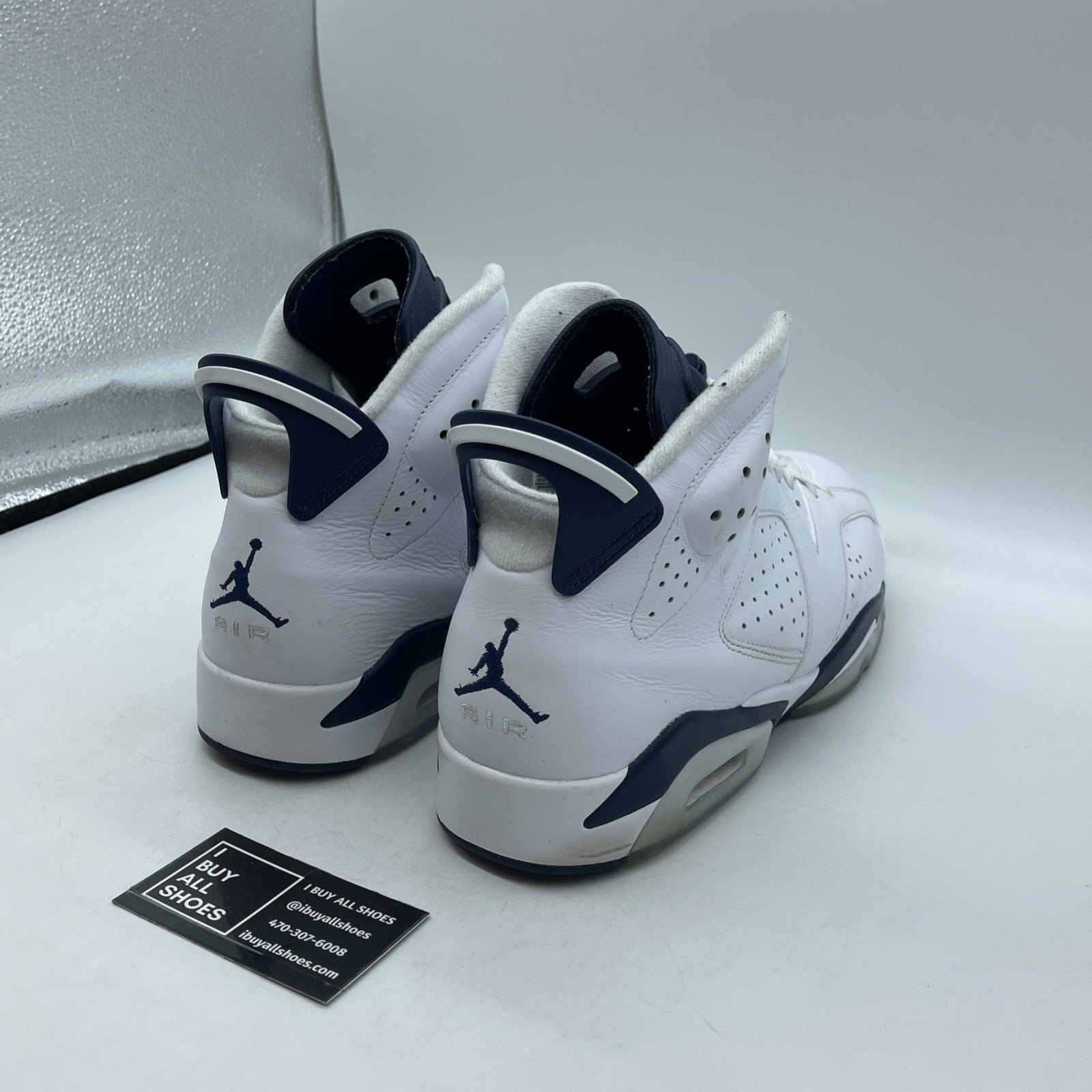 Size 13 - Jordan 6 Retro Midnight Navy White Leather (CT8529-141)