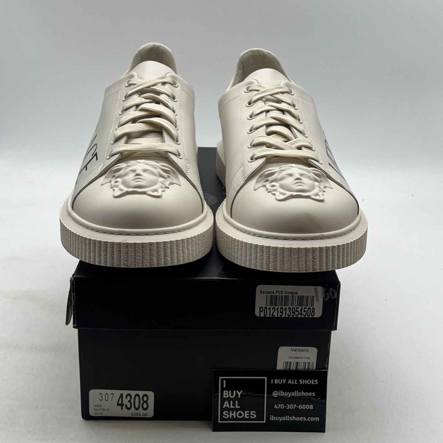 Size 46 - Versace Off White 3d Medusa Head Sneakers