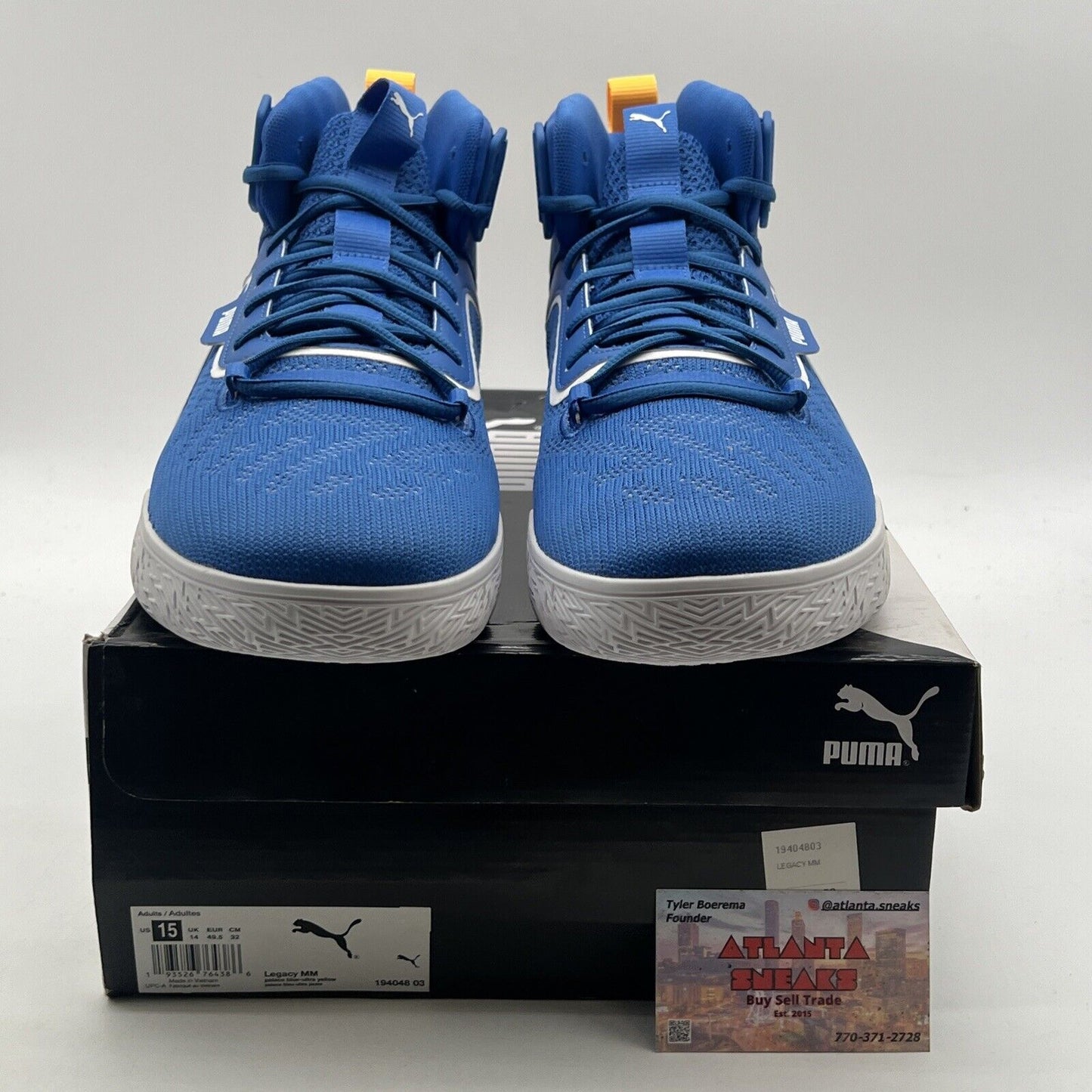 Size 15 - PUMA Legacy March Madness - Palace Blue Ultra Yellow (194048-03)