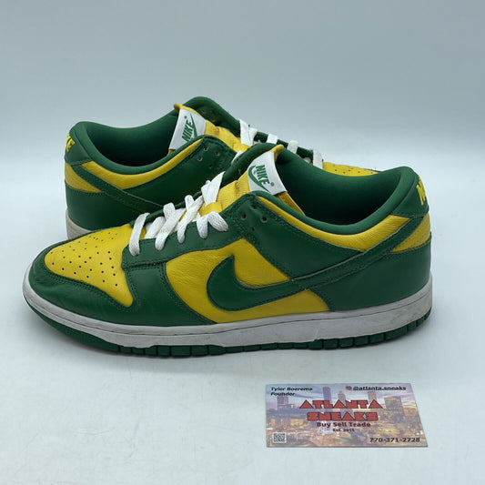 Size 8.5 - Nike Dunk SP 2020 Low Brazil Green Yellow White (CU1727-700)