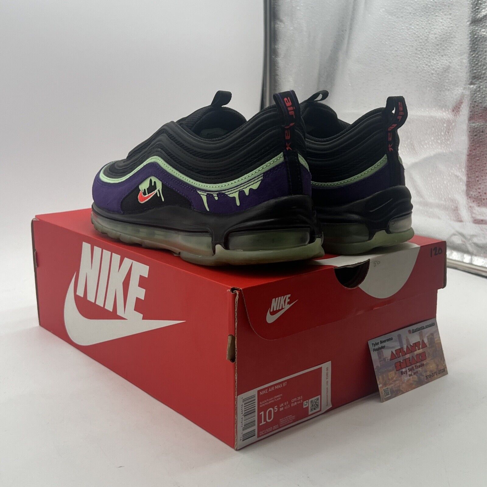 Size 10.5 - Nike Air Max 97 Halloween Slime (DC1500-001)