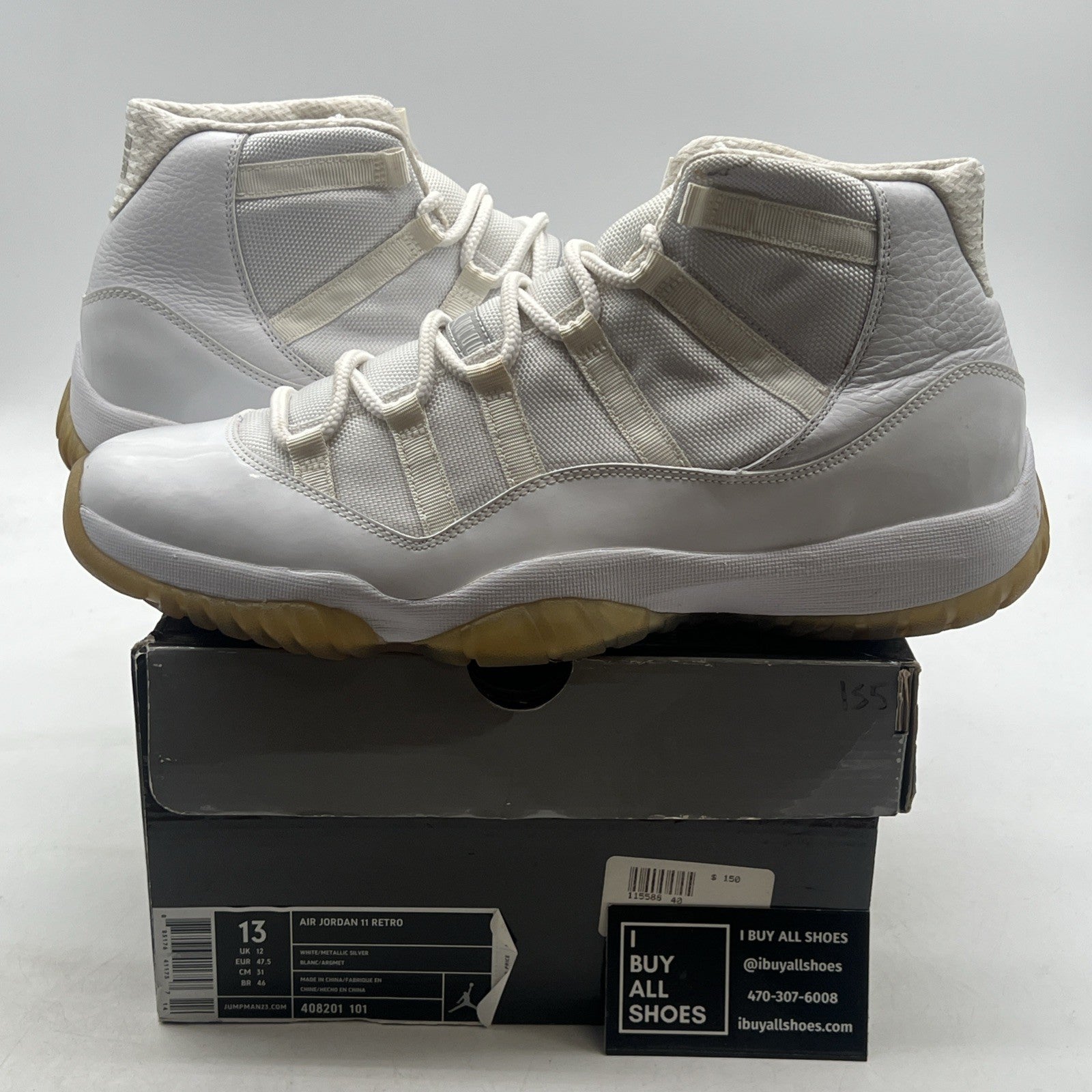 Size 13 - Air Jordan 11 Retro Silver Anniversary (408201-101)