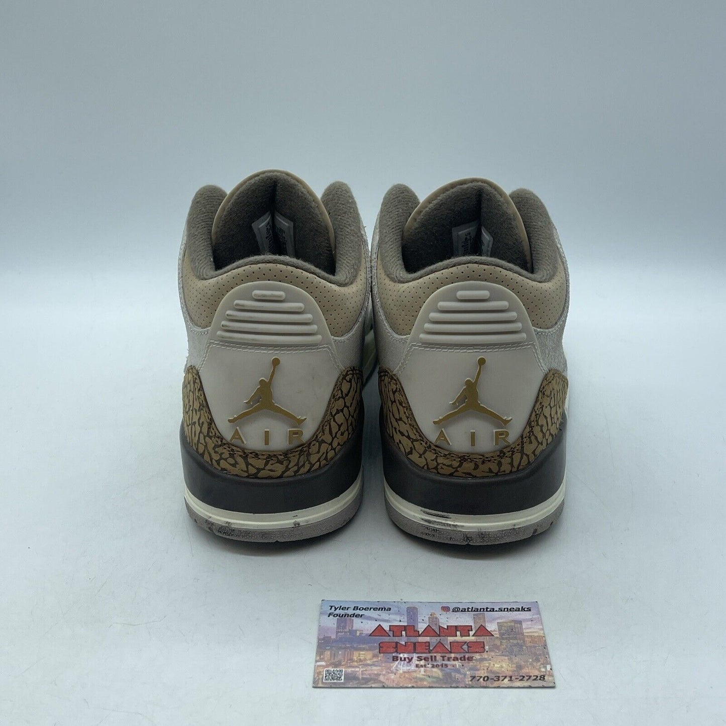 Size 8.5 - Jordan 3 Retro Low Palomino Brown Suede White Leather (CT8532-102)