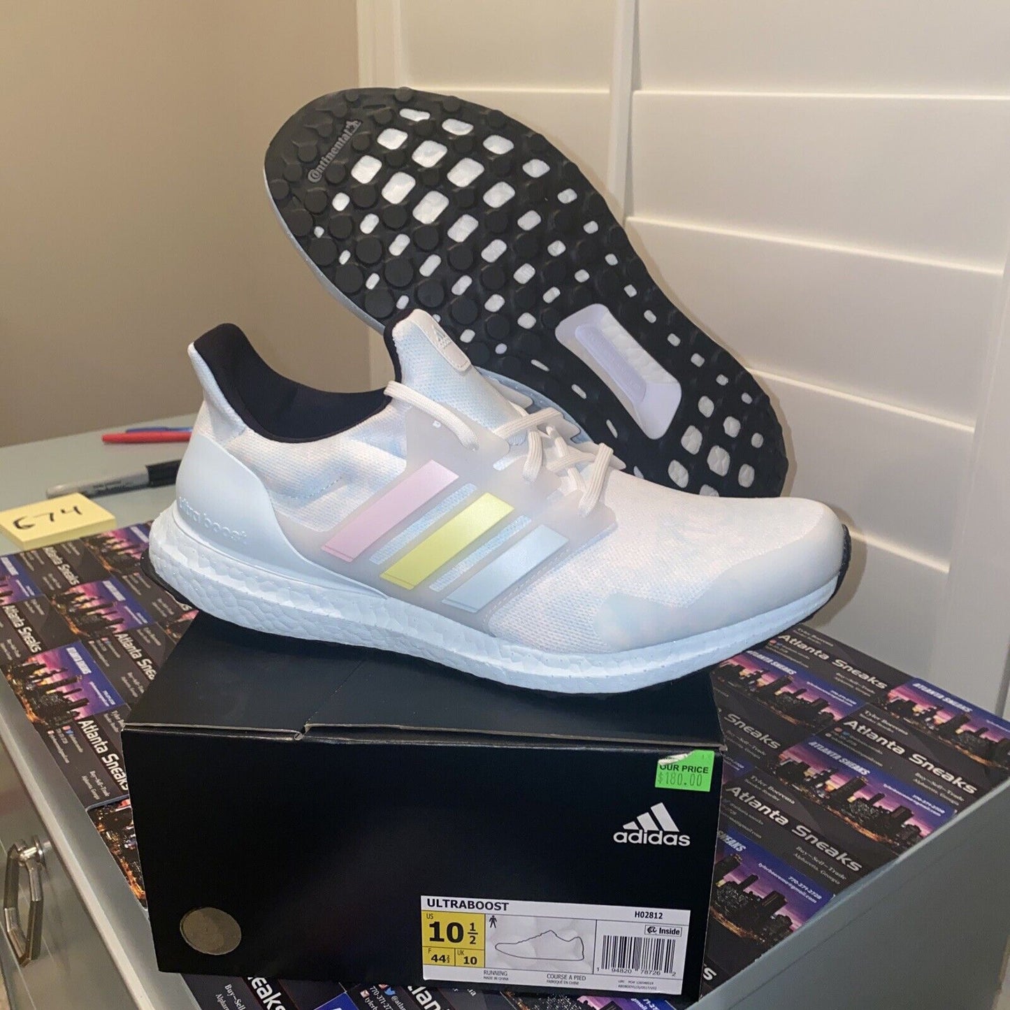 Size 10.5 - adidas UltraBoost Sky Tint Yellow Pink 2021