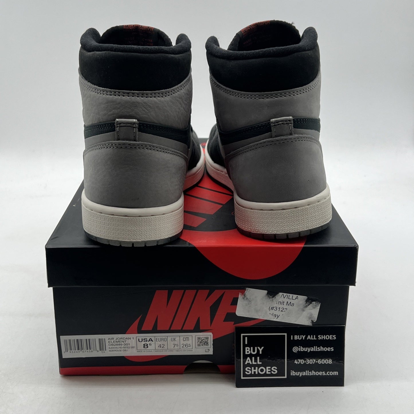 Size 8.5 - Air Jordan 1 Element GORE-TEX High Black Particle Grey (DB2889-001)