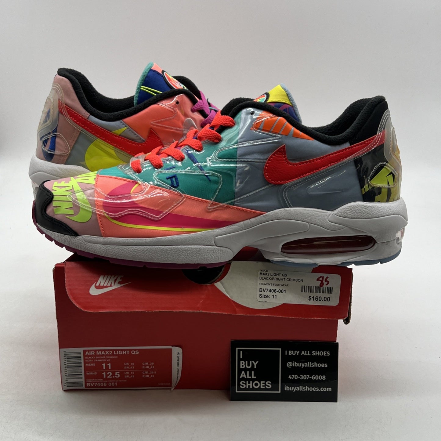 Size 11 - Nike Atmos x Air Max 2 Light QS Logos (BV7406-001)