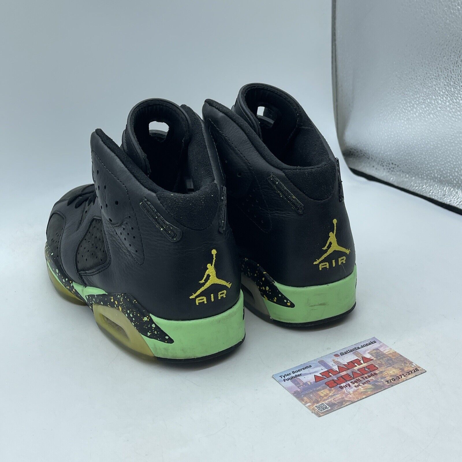 Size 9.5 - Air Jordan 6 Retro Brazil Pack Black Suede Leather (688446-020)