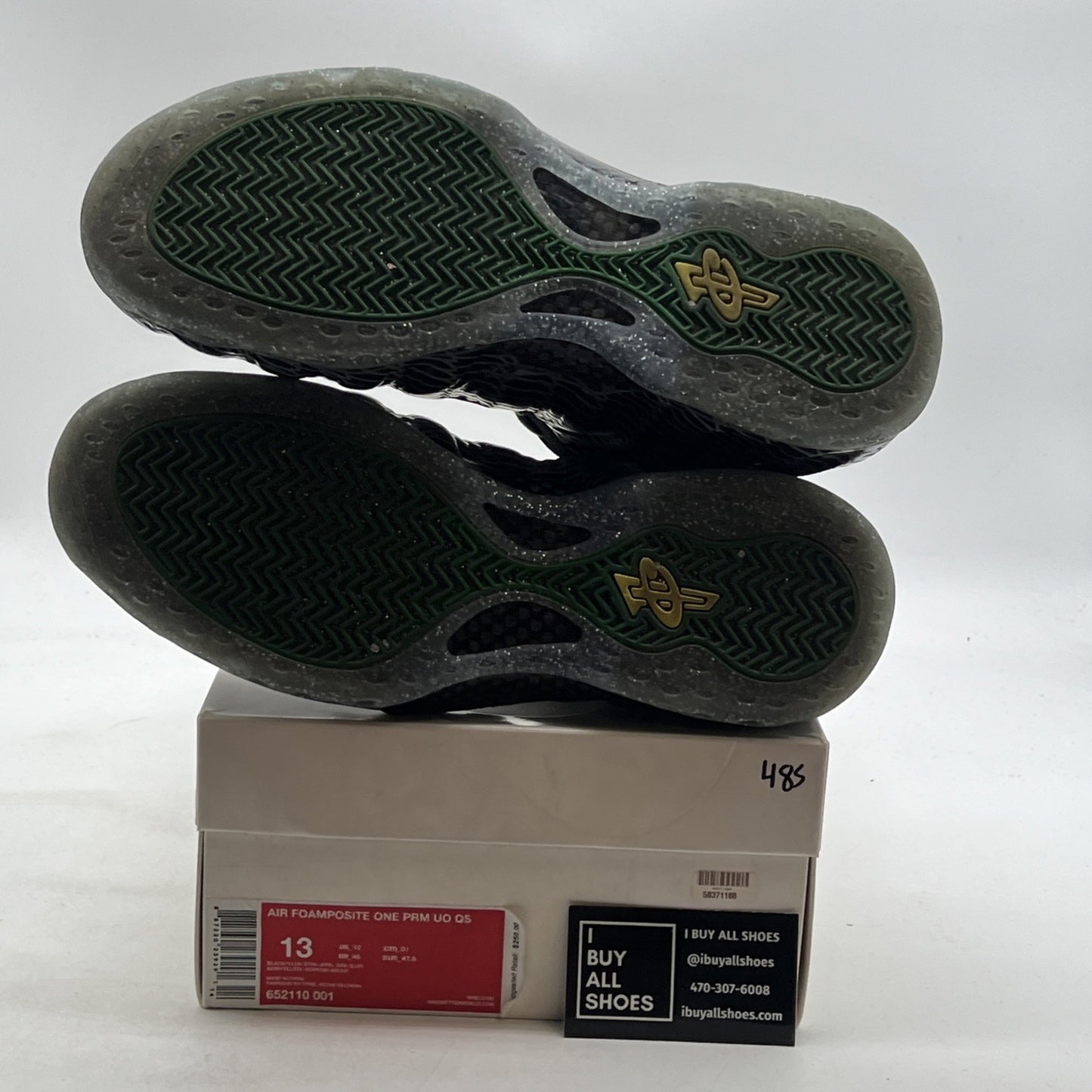 Size 13 - Nike Air Foamposite One Oregon Ducks (652110-001)