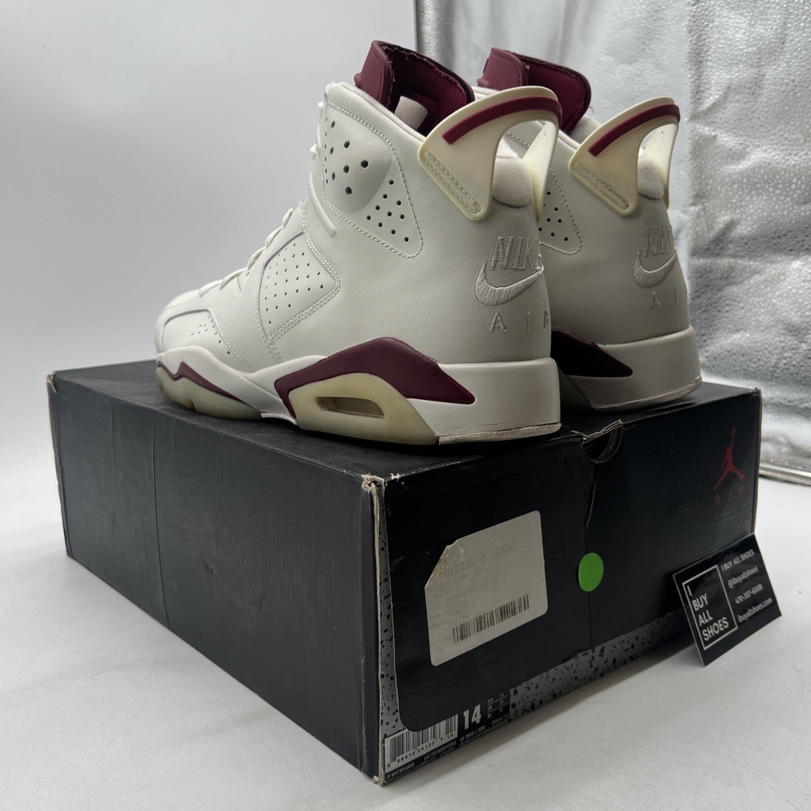 Size 14 - Air Jordan 6 Retro 2015 Maroon (384664-116)