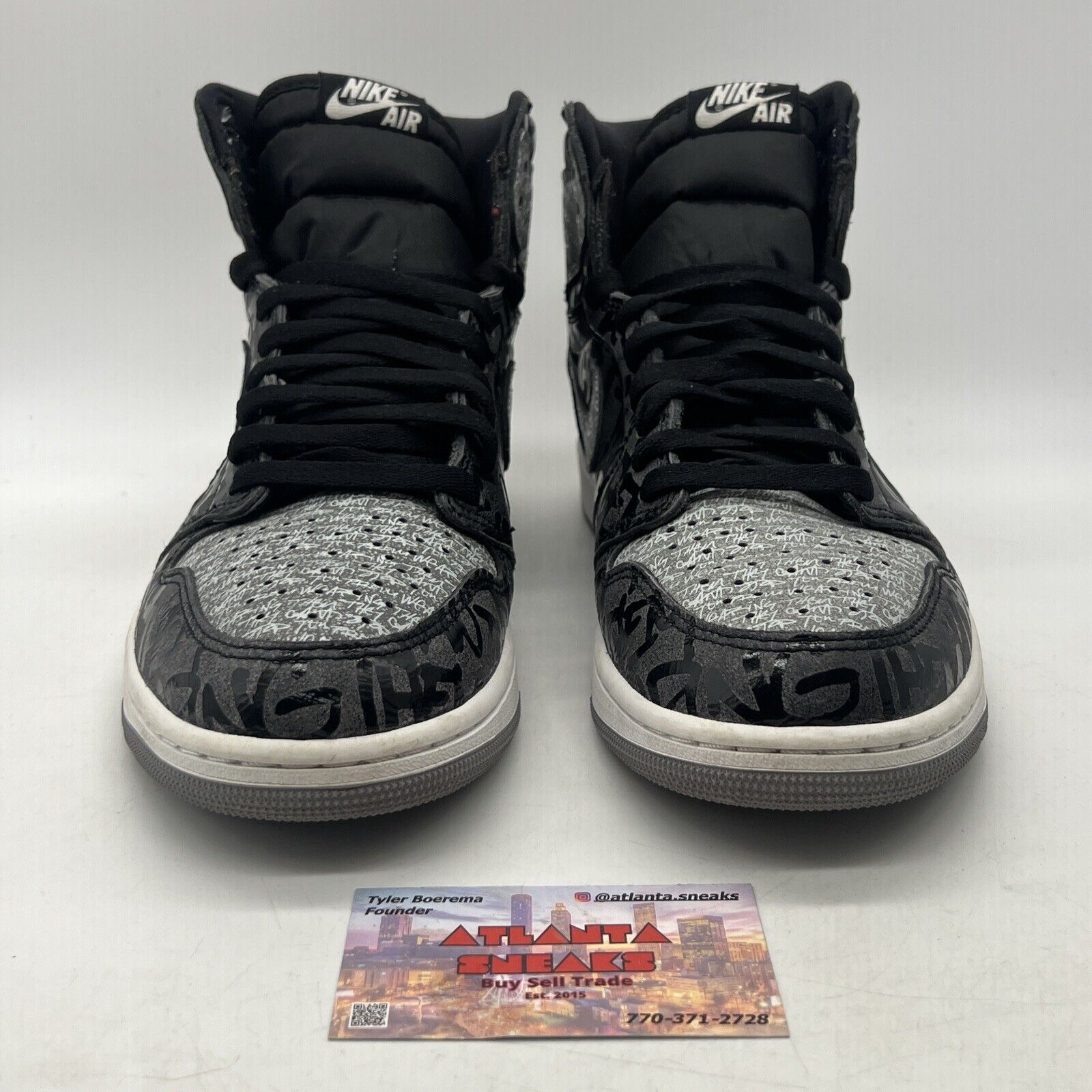 Size 10.5 - Jordan 1 OG High Rebellionaire Black Grey (555088-036)