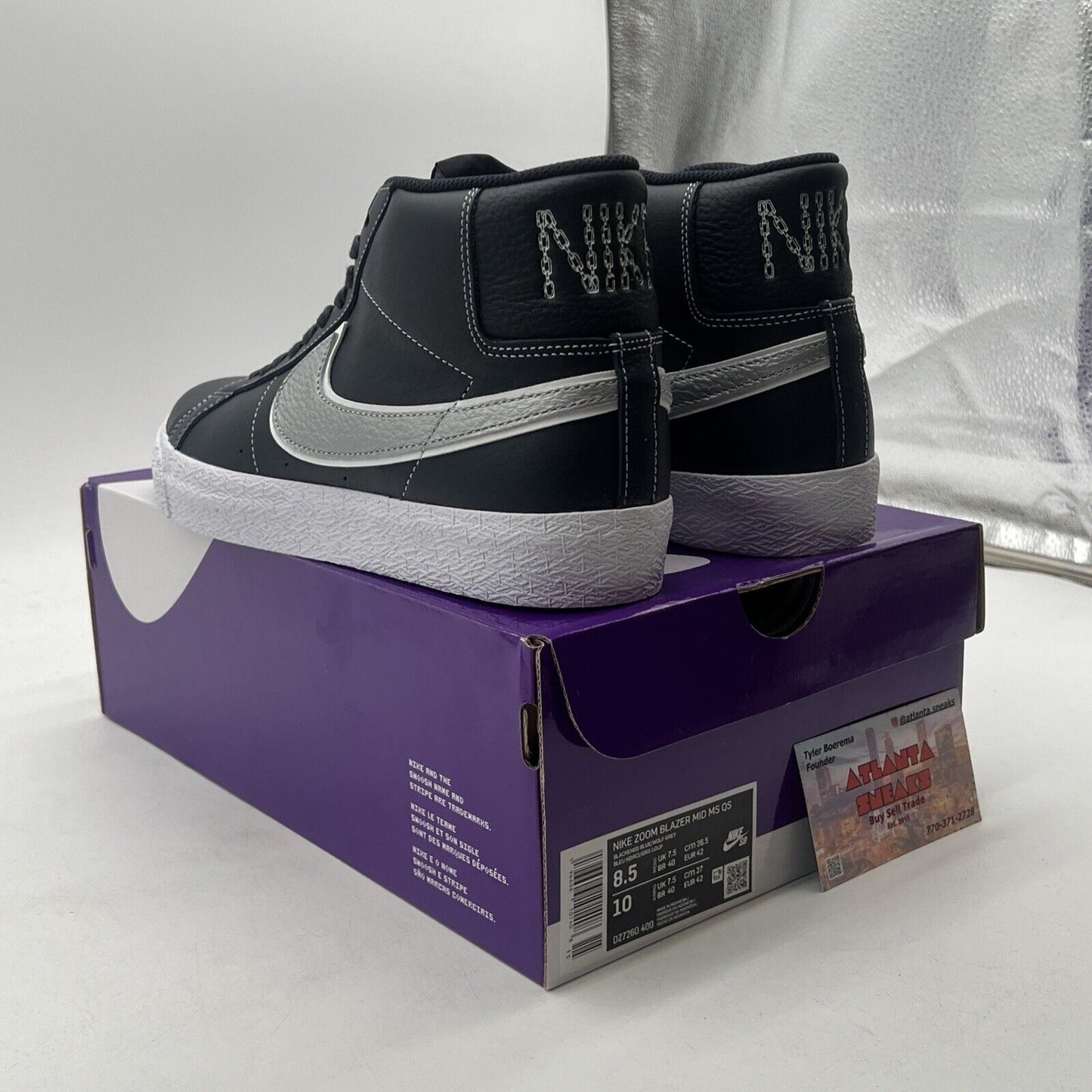 Size 8.5 - Nike Mason Silva x Zoom Blazer SB Mid Self-Portrait (DZ7260-400)