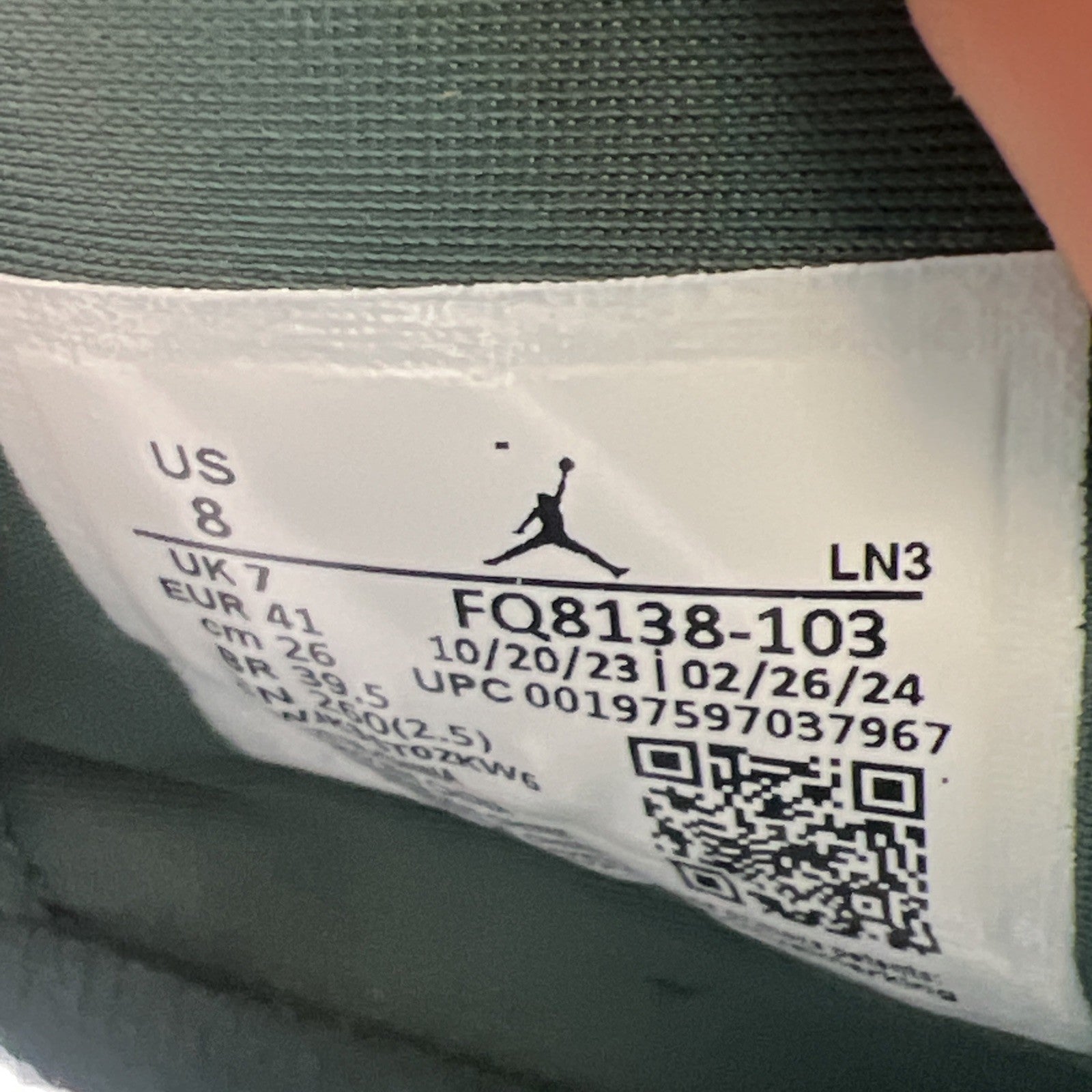 Size 8 - Air Jordan 4 Retro Oxidized Green (FQ8138-103)