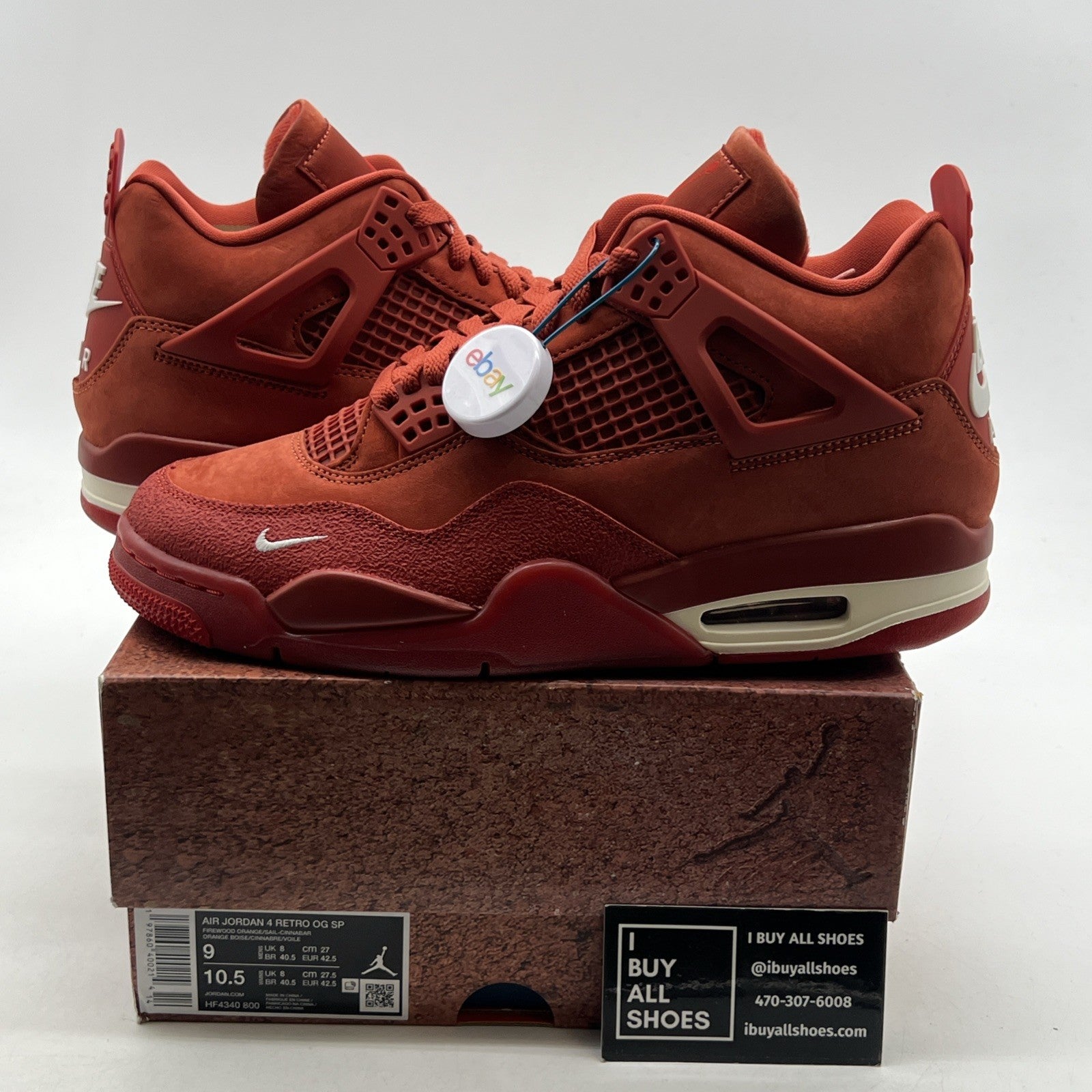 Size 9 - Nigel Sylvester x Air Jordan 4 Retro OG SP Brick By Brick (HF4340-800)
