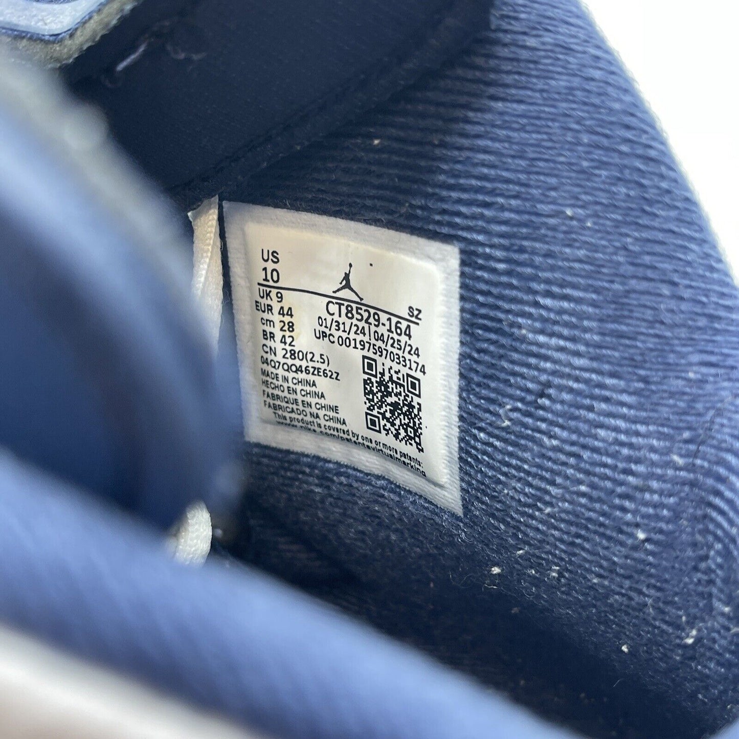 Size 10 - Air Jordan 6 Retro 2024 Olympic Blue White Leather (CT8529-164)