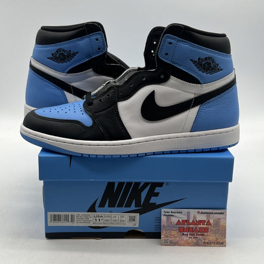 Size 11.5 - Jordan 1 Retro OG High UNC Toe Black White Blue Leather (DZ5485-400)