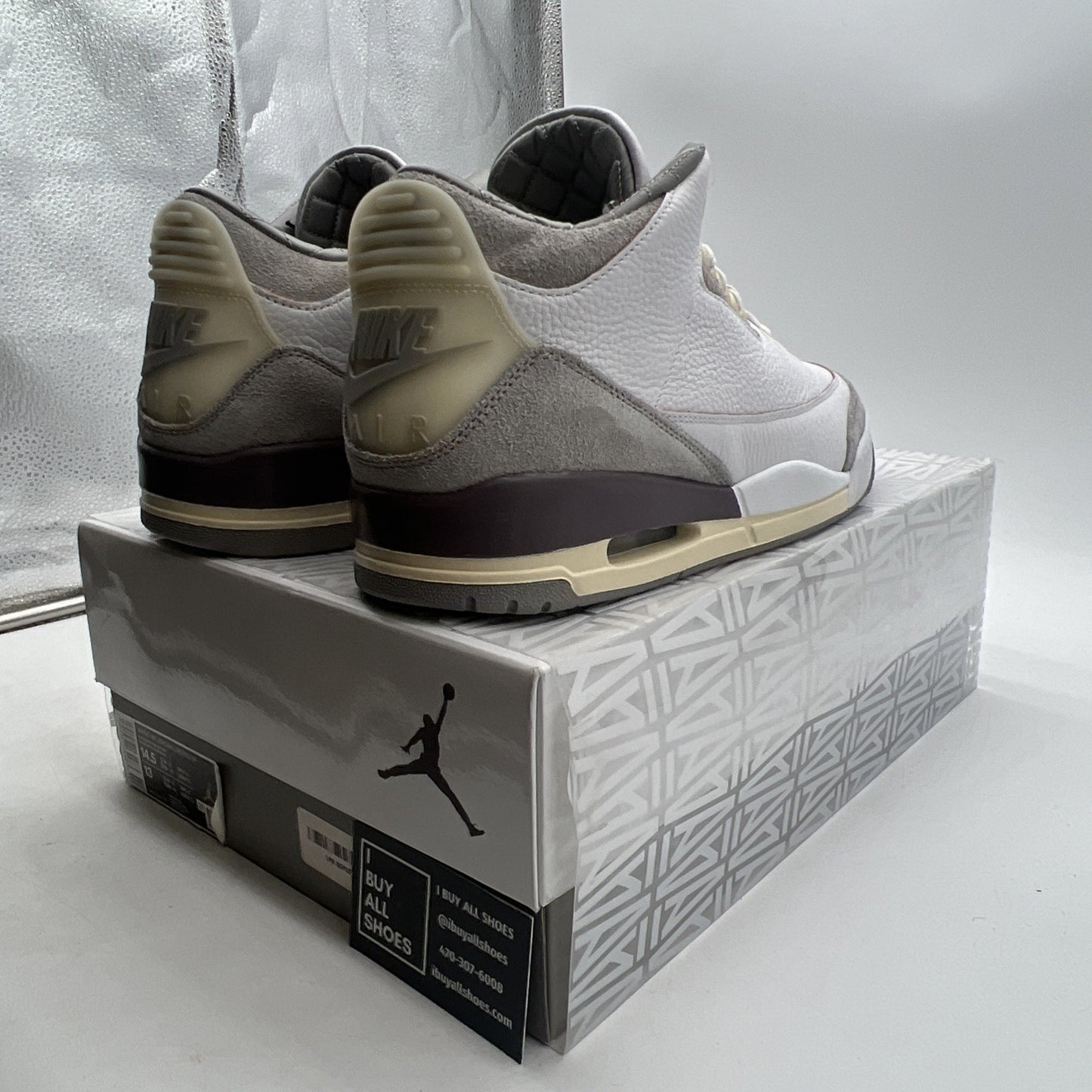 Size 14.5 - Jordan 3 Retro SP x A Ma Maniere Low Raised By Women W (DH3434-110)