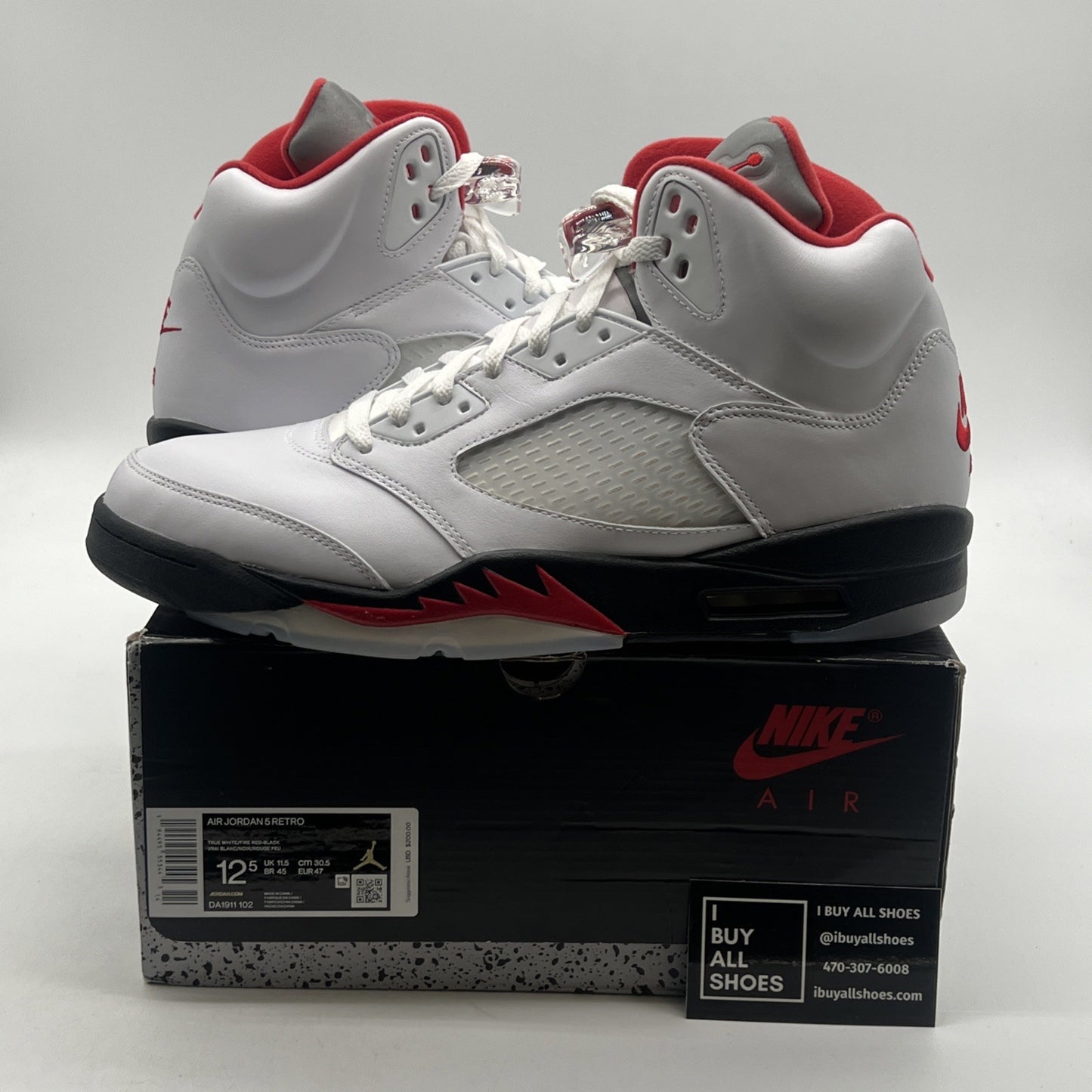 Size 12.5 - Air Jordan 5 Retro Mid Fire Red (DA1911-102)