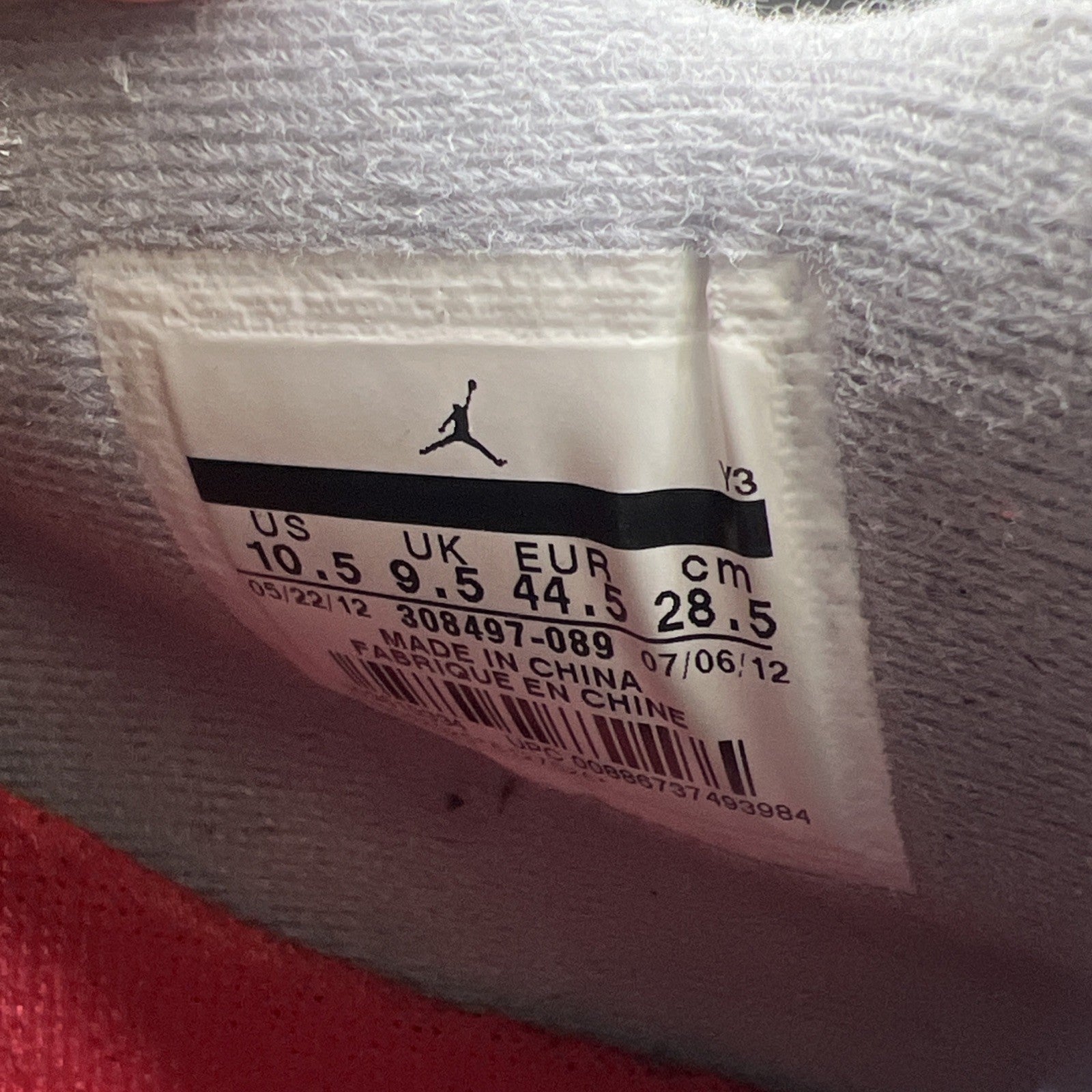Size 10.5 - Air Jordan 4 Retro bred release 2012 (308497-089)