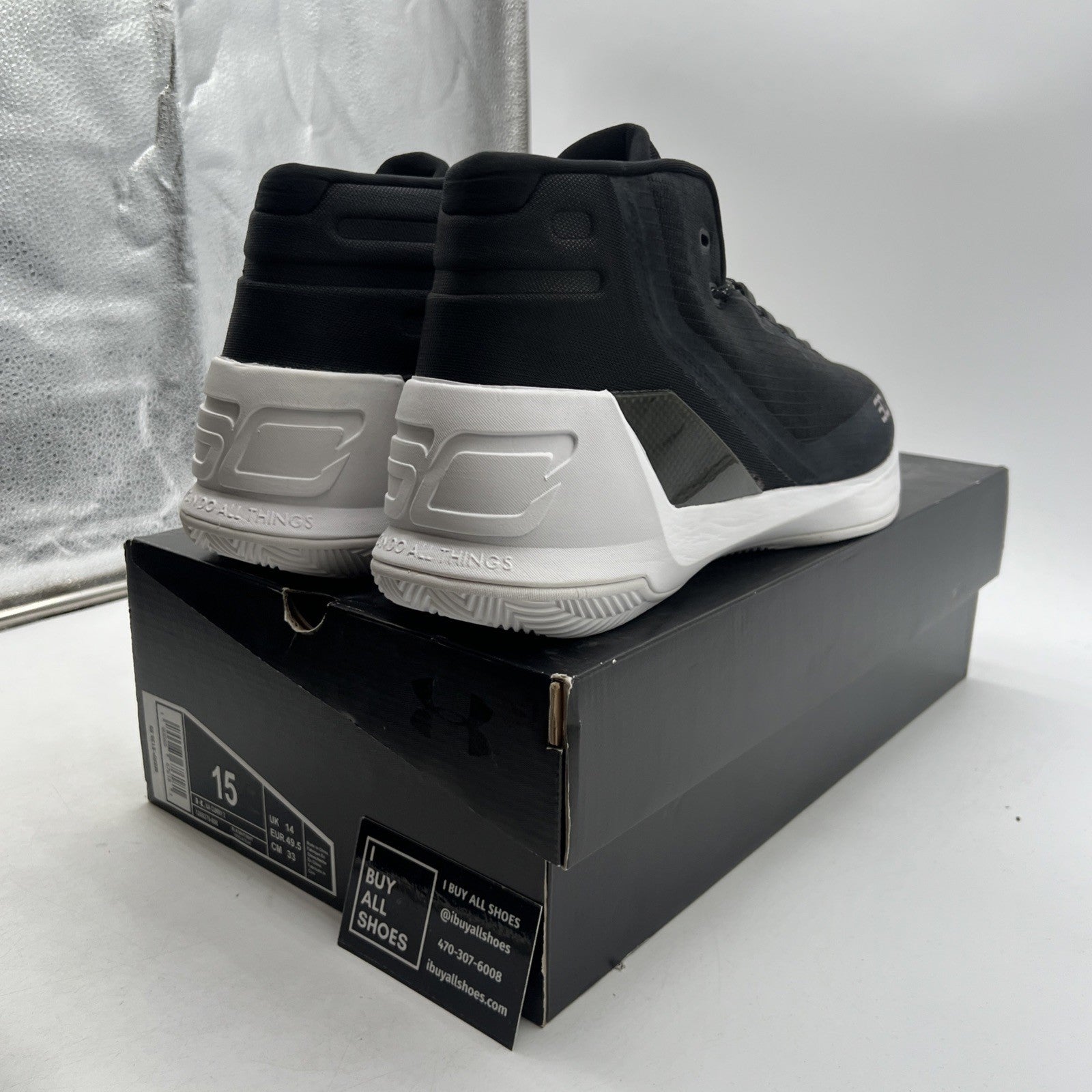 Size 15 - Under Armour Curry 3 Cyber Monday (1269279-006)