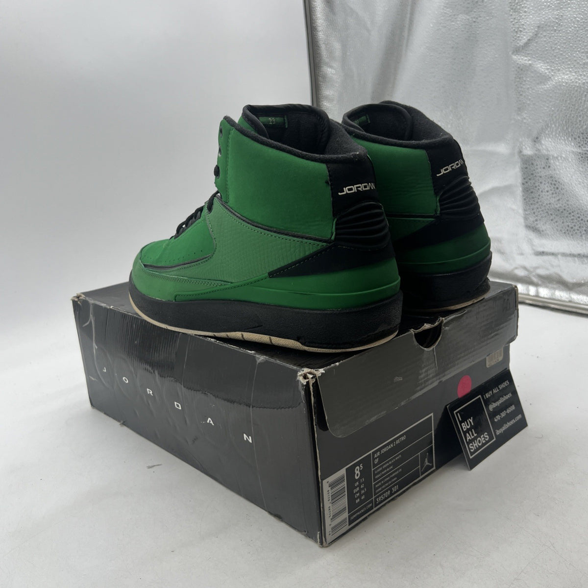 Size 8.5 - Air Jordan 2 Retro QF Candy Green (395709-301)