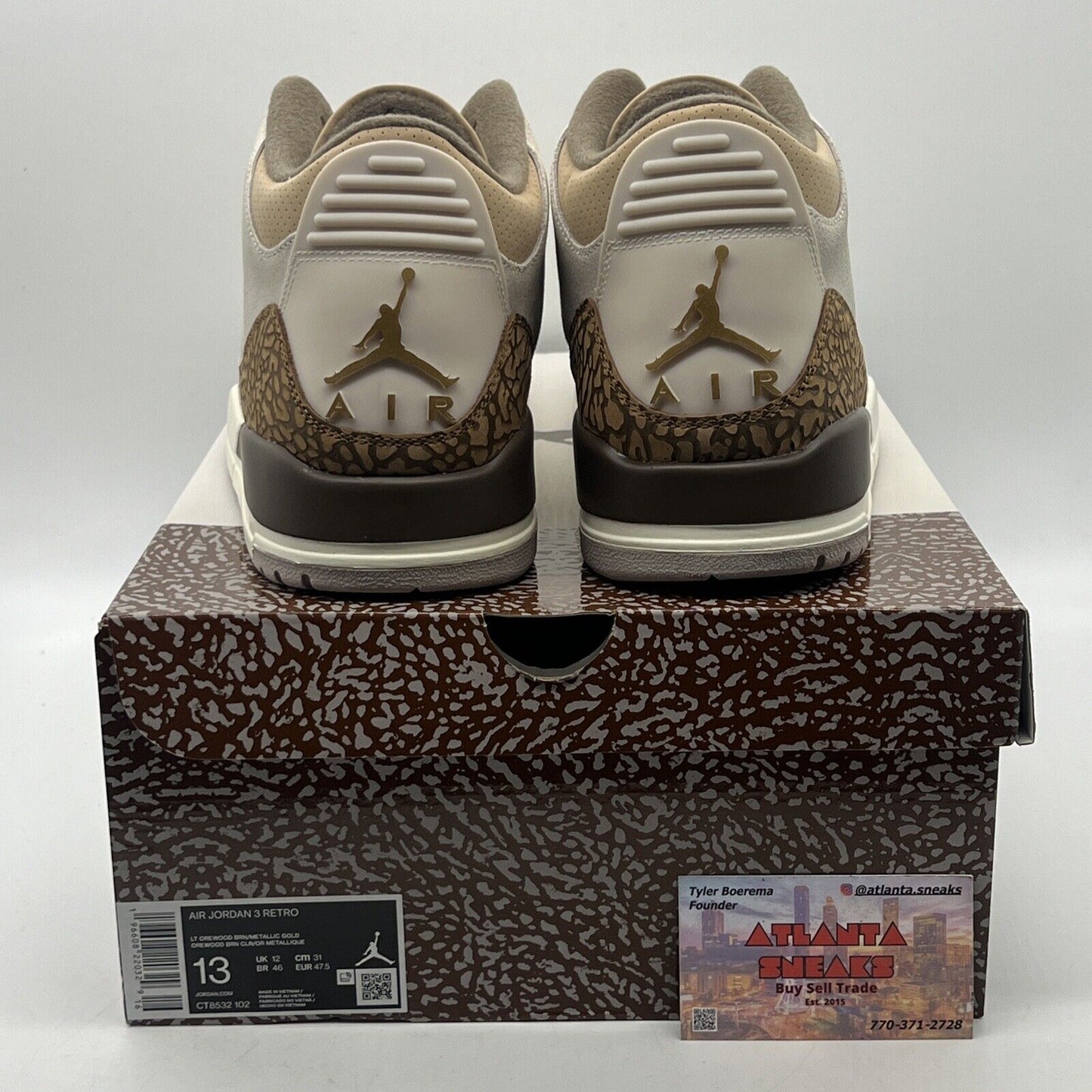 Size 13 - Jordan 3 Retro Low Palomino Brown Suede Leather (CT8532-102)