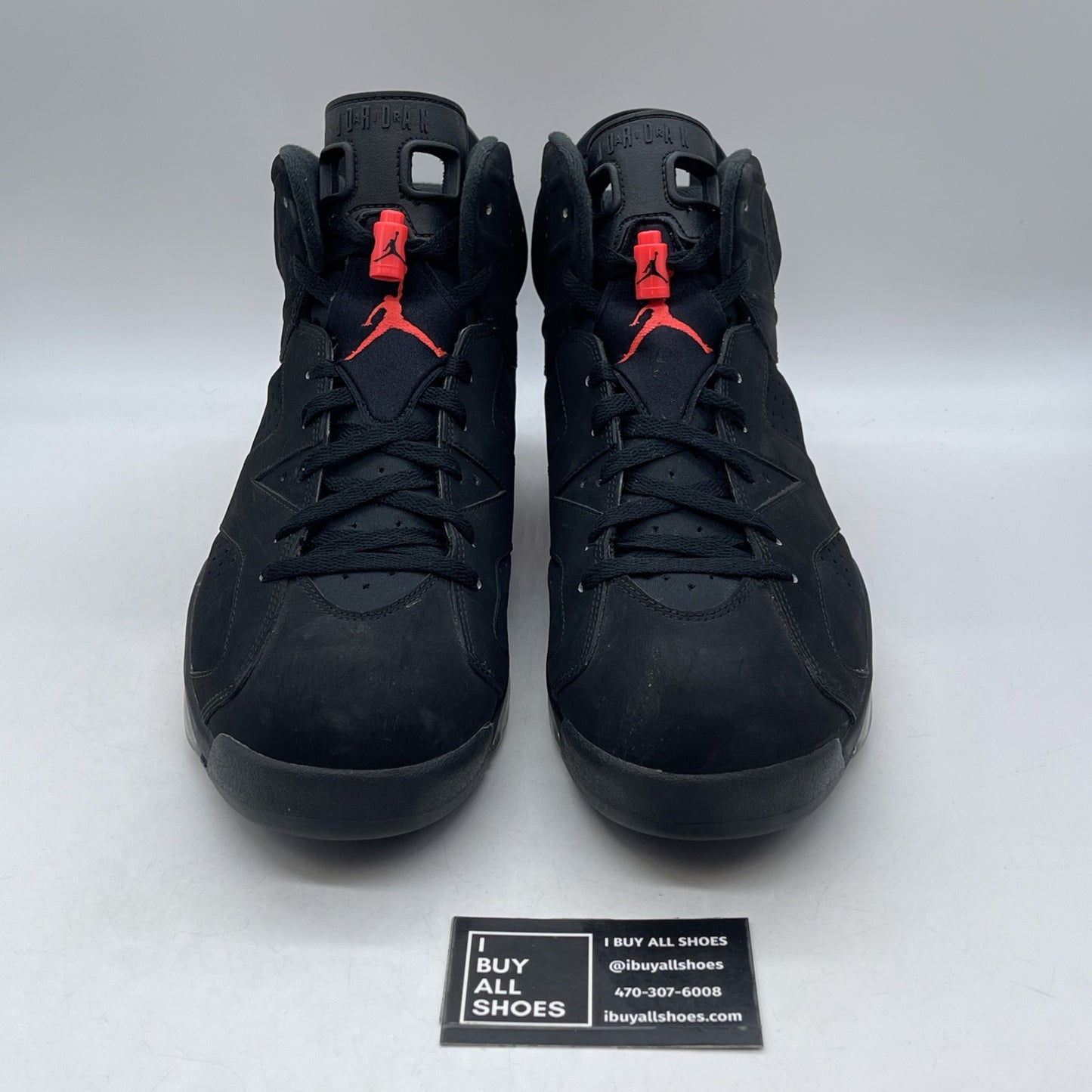 Size 14 - Air Jordan 6 Retro Infrared Black 2014 (384664-023)