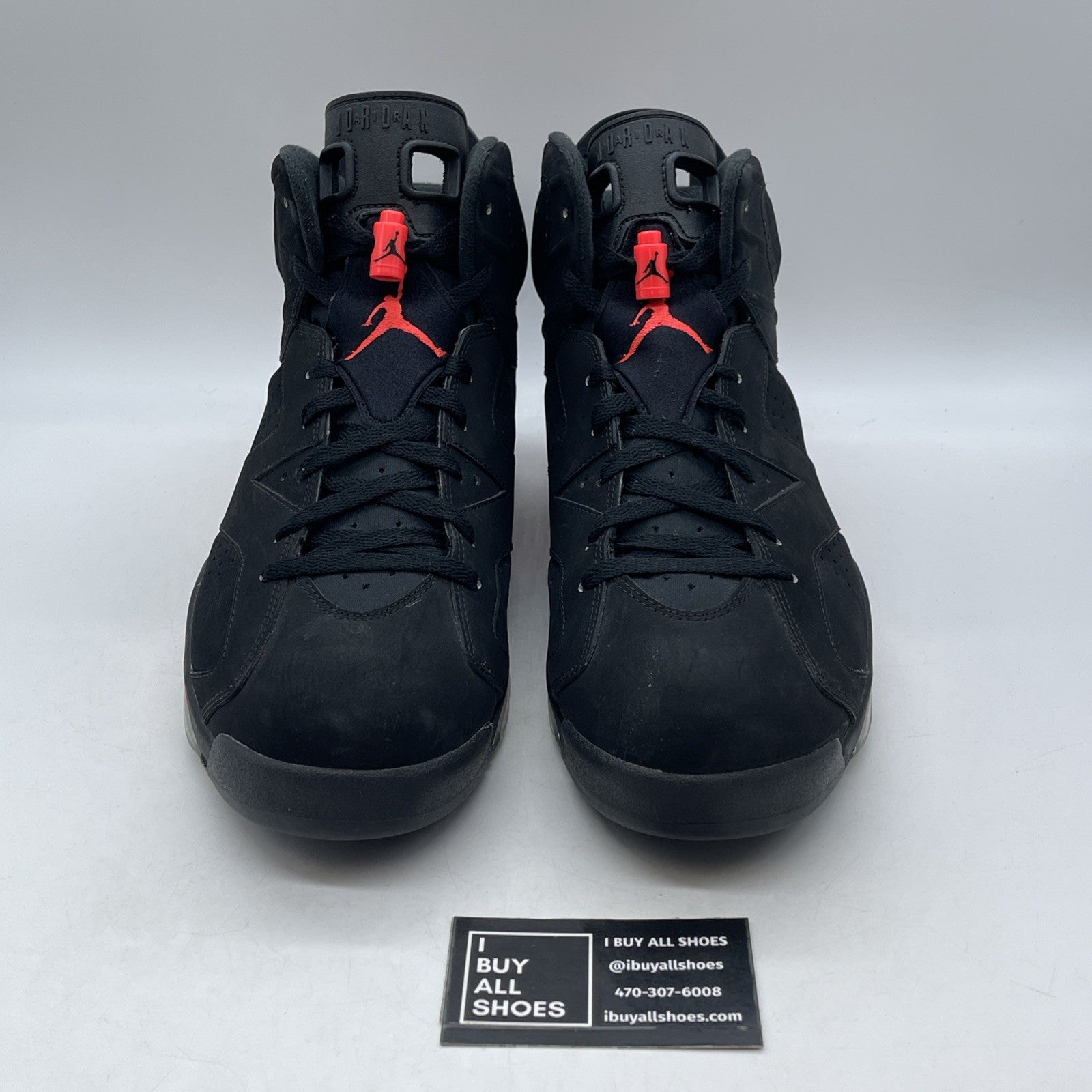 Size 14 - Air Jordan 6 Retro Infrared Black 2014 (384664-023)