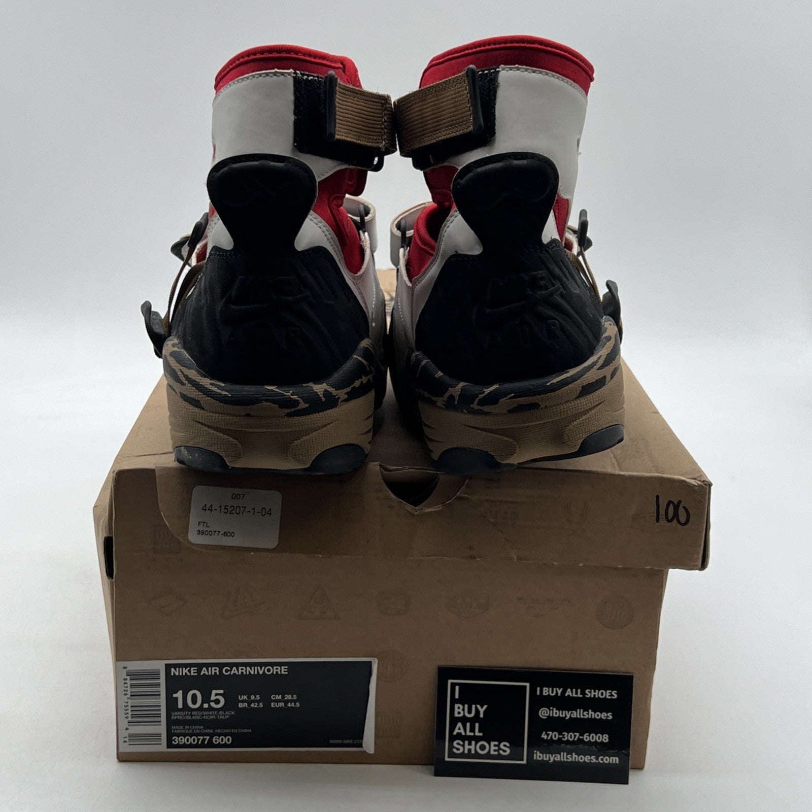Size 10.5 - Nike Air Carnivore Le Red (390077-600)
