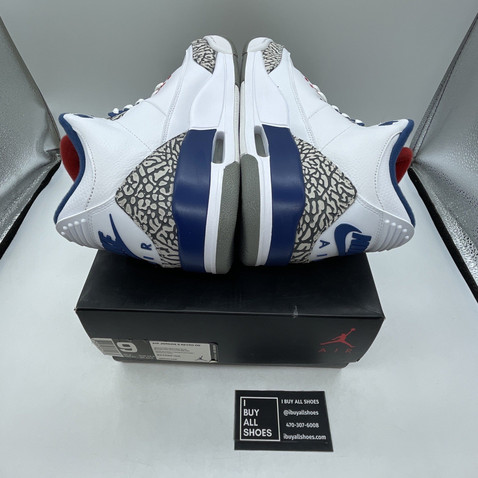 Size 9 - Air Jordan 3 Retro OG Mid True Blue (854262-106)
