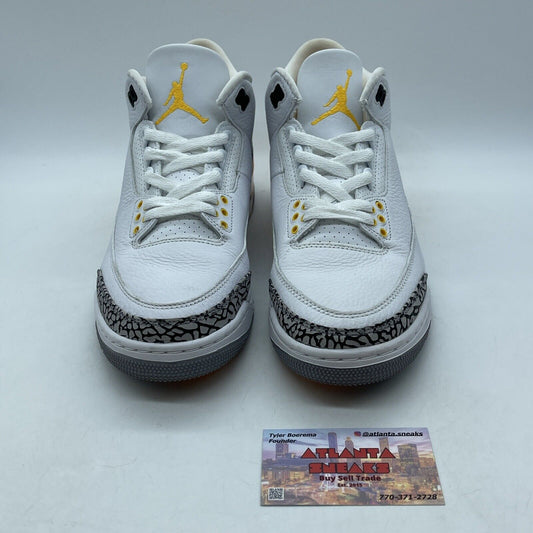 Size 10W - Air Jordan 3 Retro Laser Orange White Grey Suede (CK9246-108)