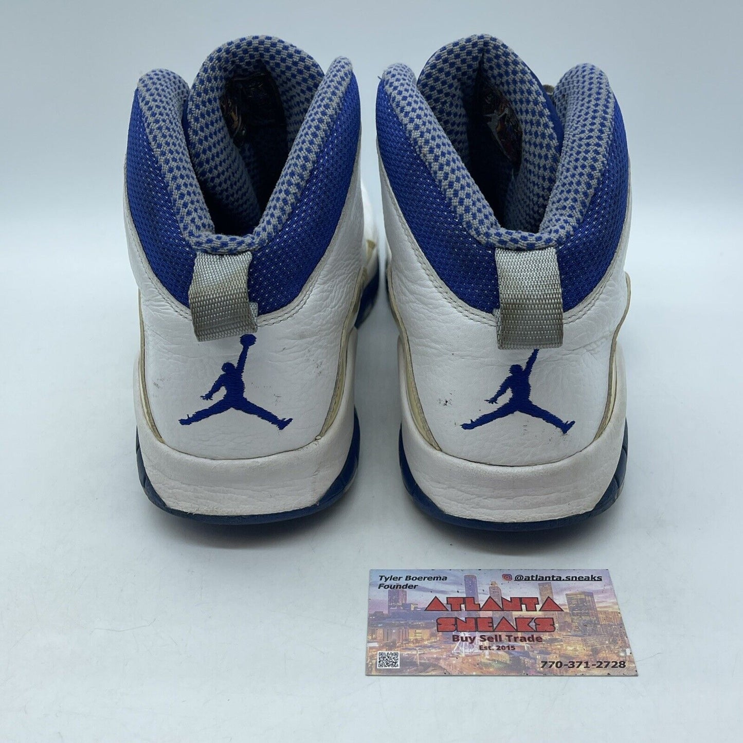 Size 13.5 - Air Jordan 10 Retro TXT Old Royal White Blue Leather (487214-107)