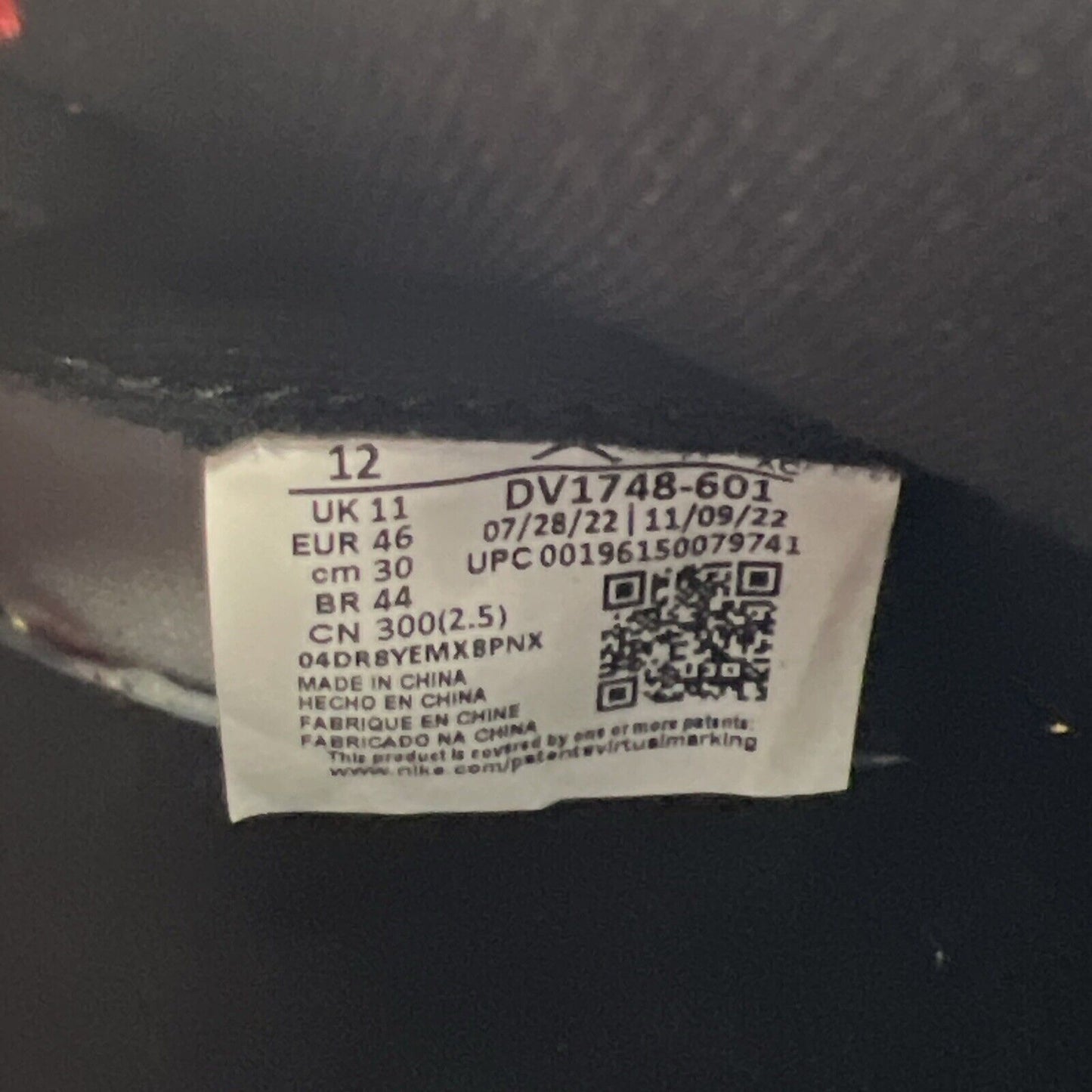 Size 12 - Air Jordan 1 Retro OG x Marvel High Next Chapter (DV1748-601)