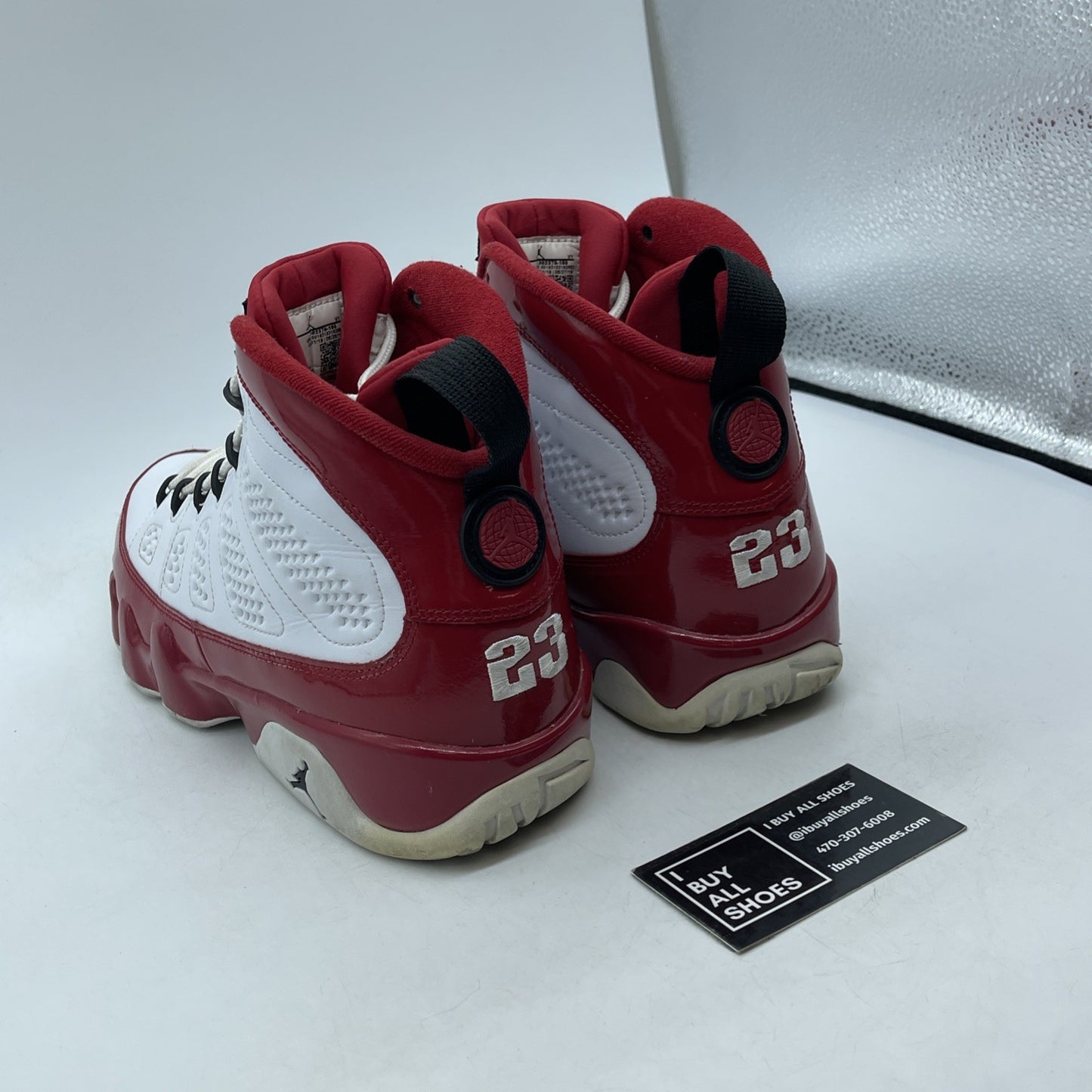 Size 10 - Air Jordan 9 Retro Gym Red White Black Leather (302370-160)