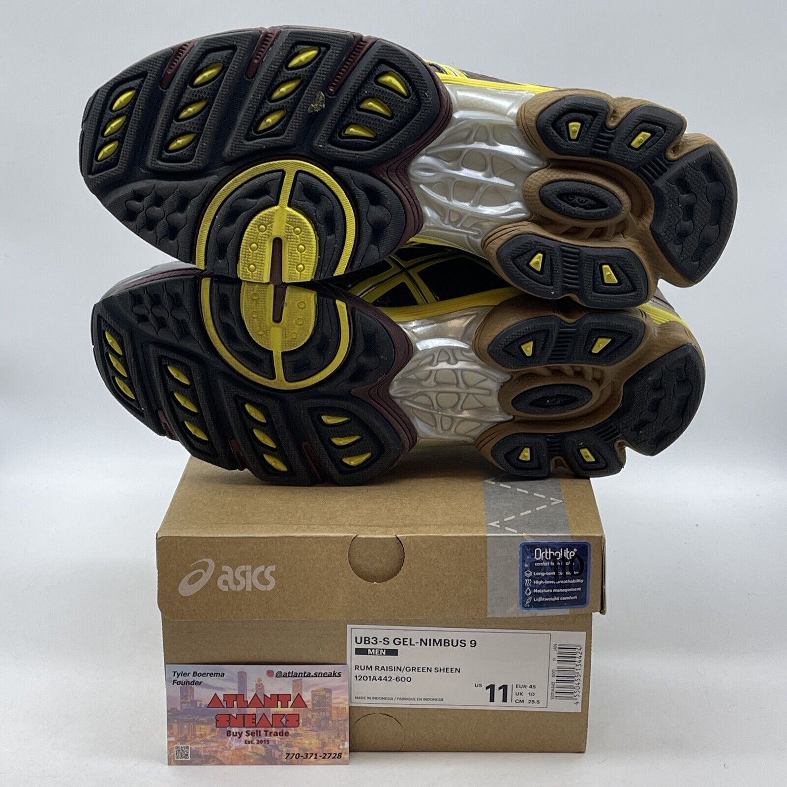 Size 11 - ASICS Kiko Kostadinov x UB3-S Gel Nimbus 9 Rum Raisin (1201A442-600)