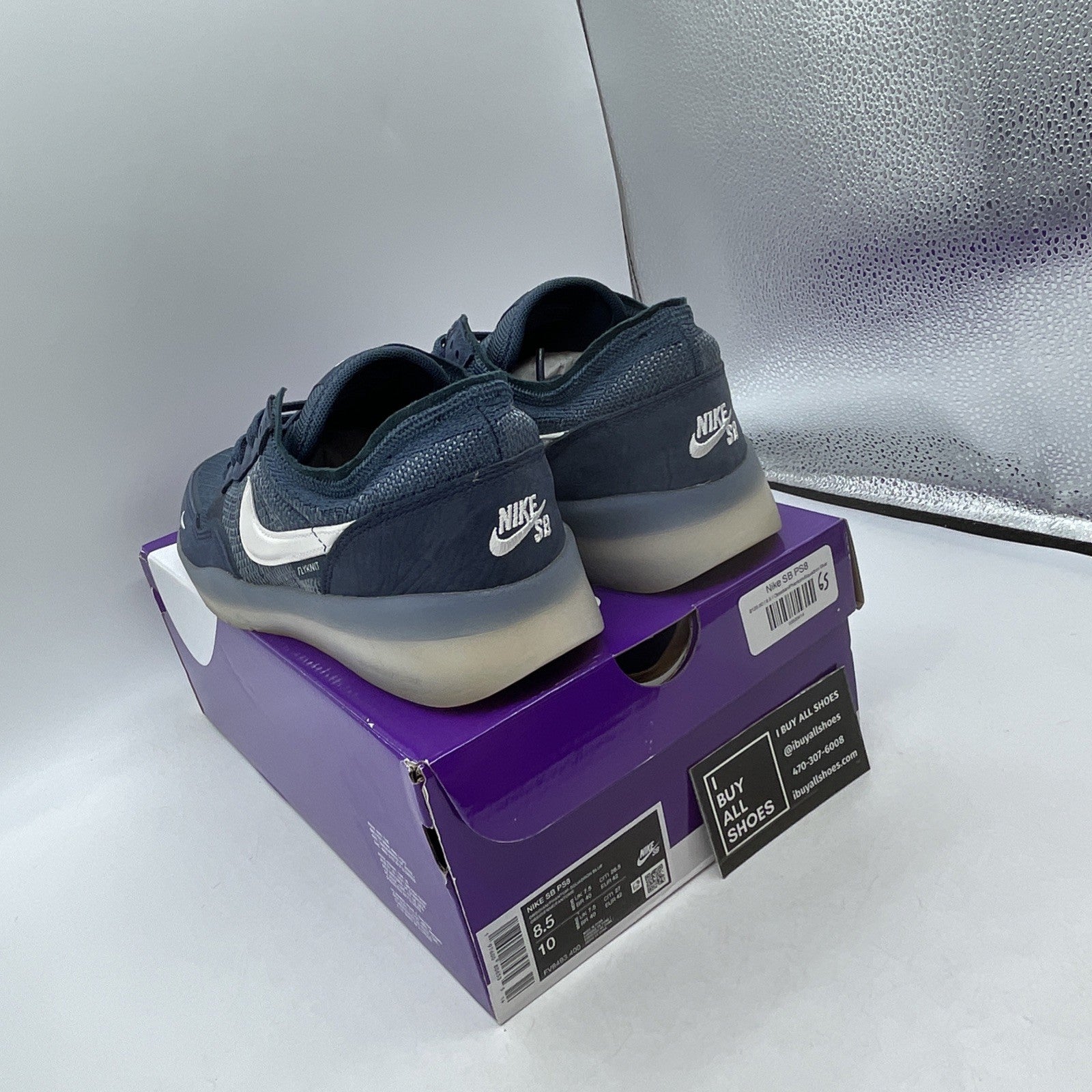 Size 8.5 - Nike PS8 SB Obsidian (FV8493-400)