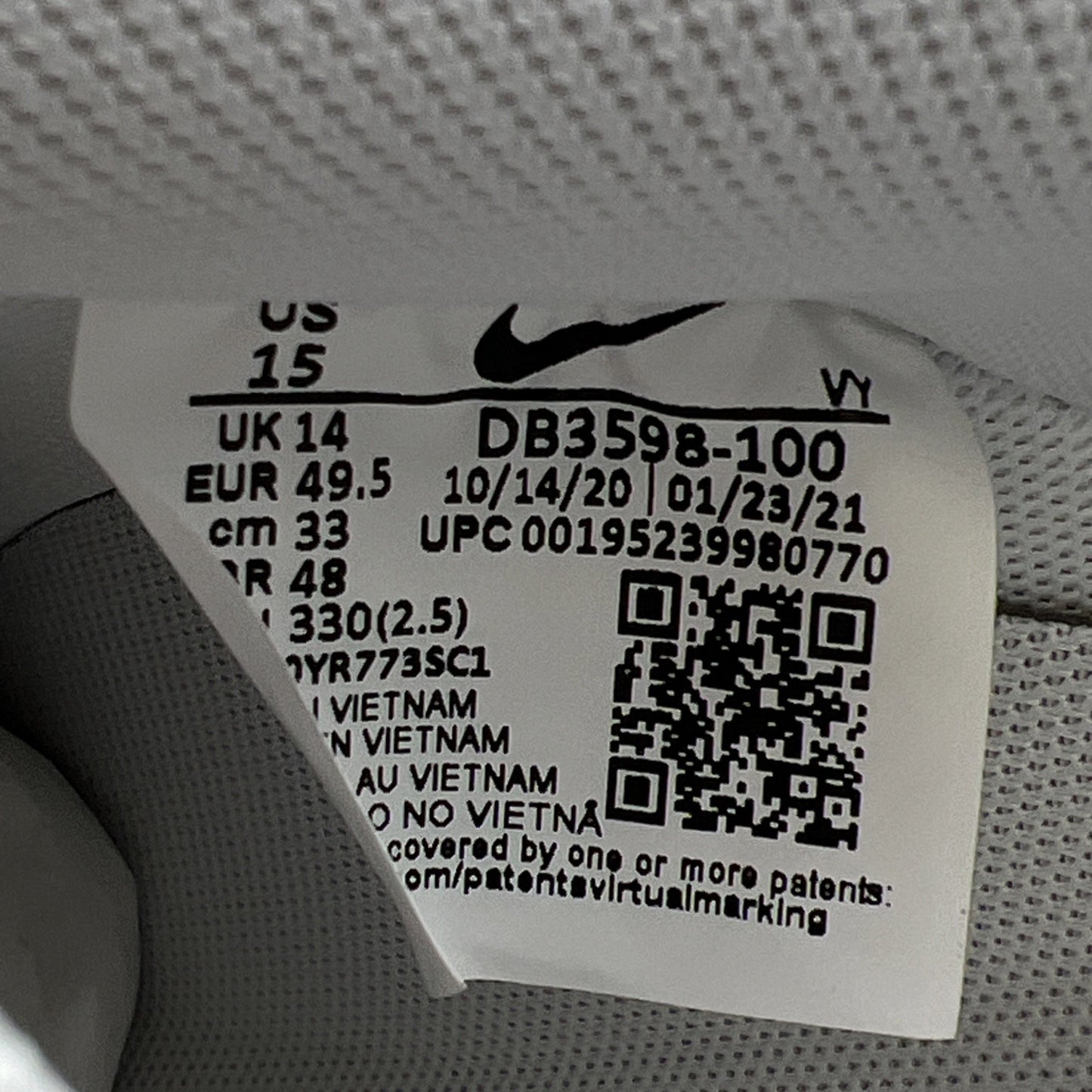 Size 15 - Nike Mayumi Yamase x Air Force 1 Flyleather Earth Day (DB3598-100)