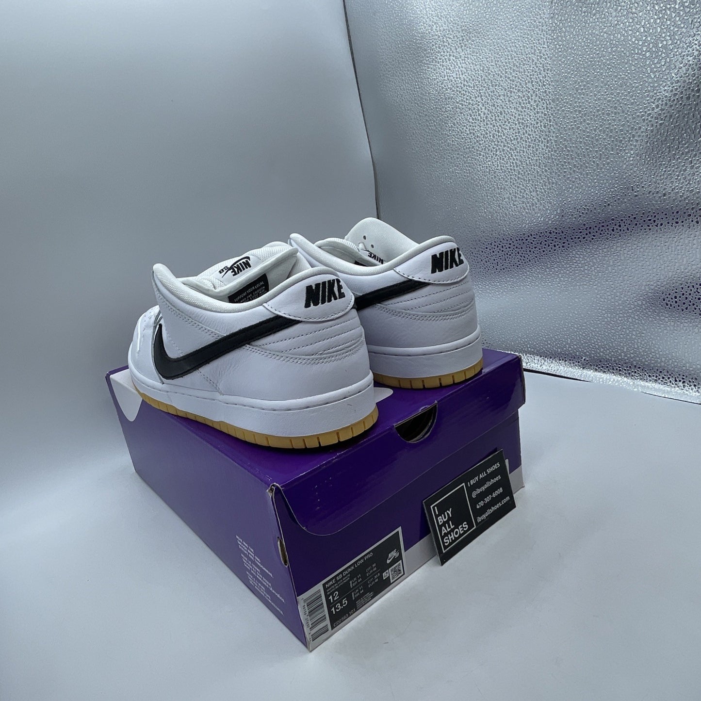 Size 12 - Nike SB Dunk Low White Gum (CD2563-101)