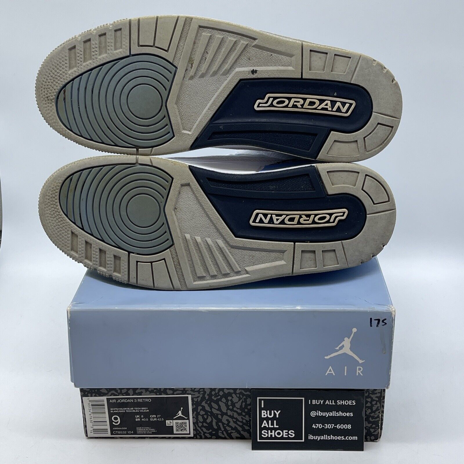 Size 9 - Jordan 3 Retro Mid UNC