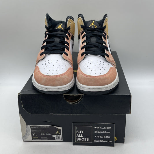 Size 7Y (GS) - Air Jordan 1 Mid SE Flight Club 2023 Suede Leather (DX4365-800)