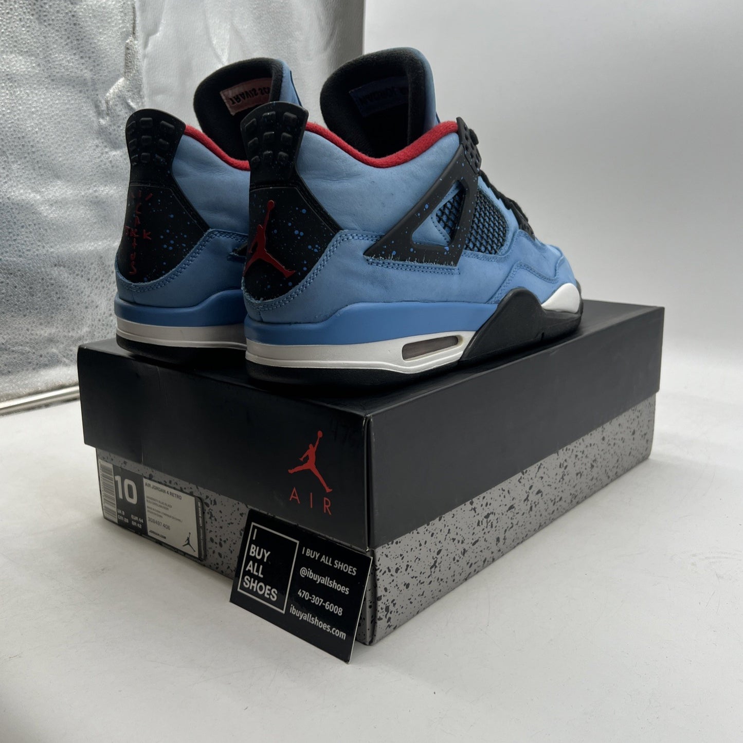 Size 10 - Air Jordan 4 Retro x Travis Scott Mid Cactus Jack (308497-406)