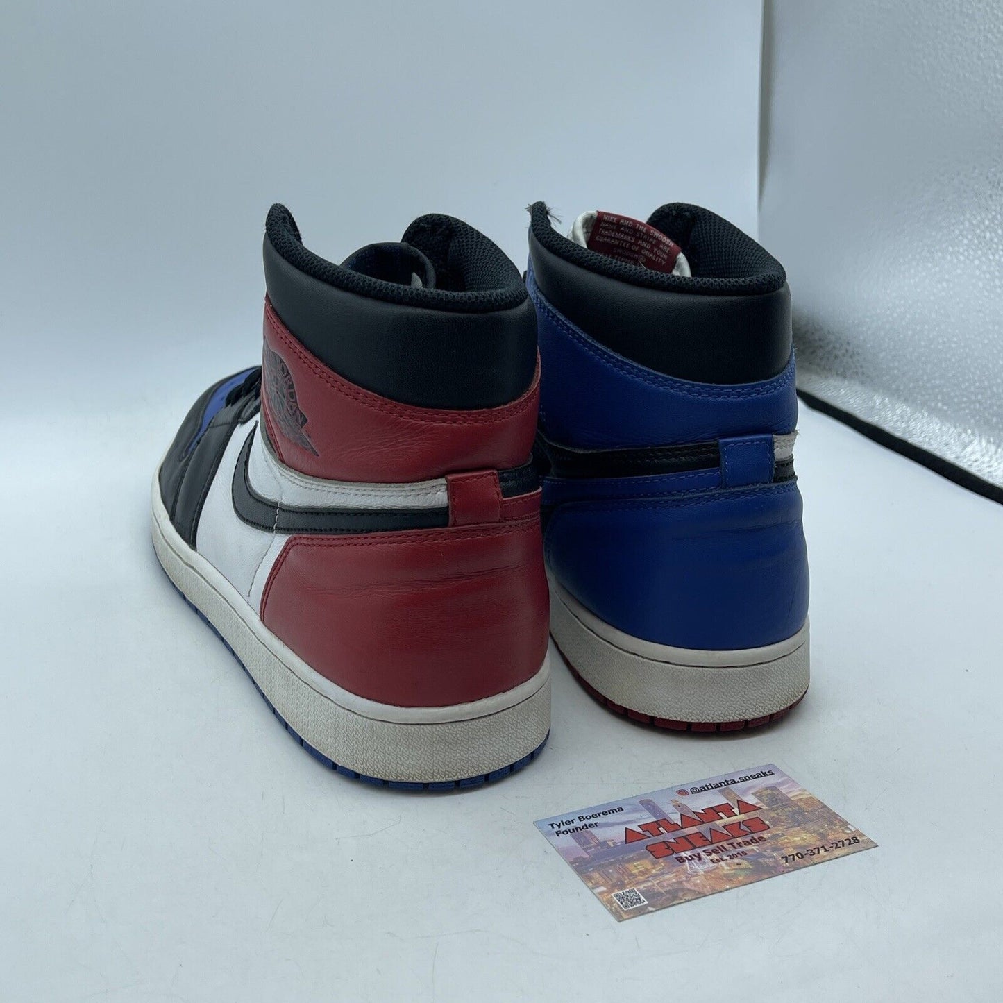 Size 12 - Jordan 1 Retro High OG Top 3 2016 Black Red Blue Leather (555088-026)